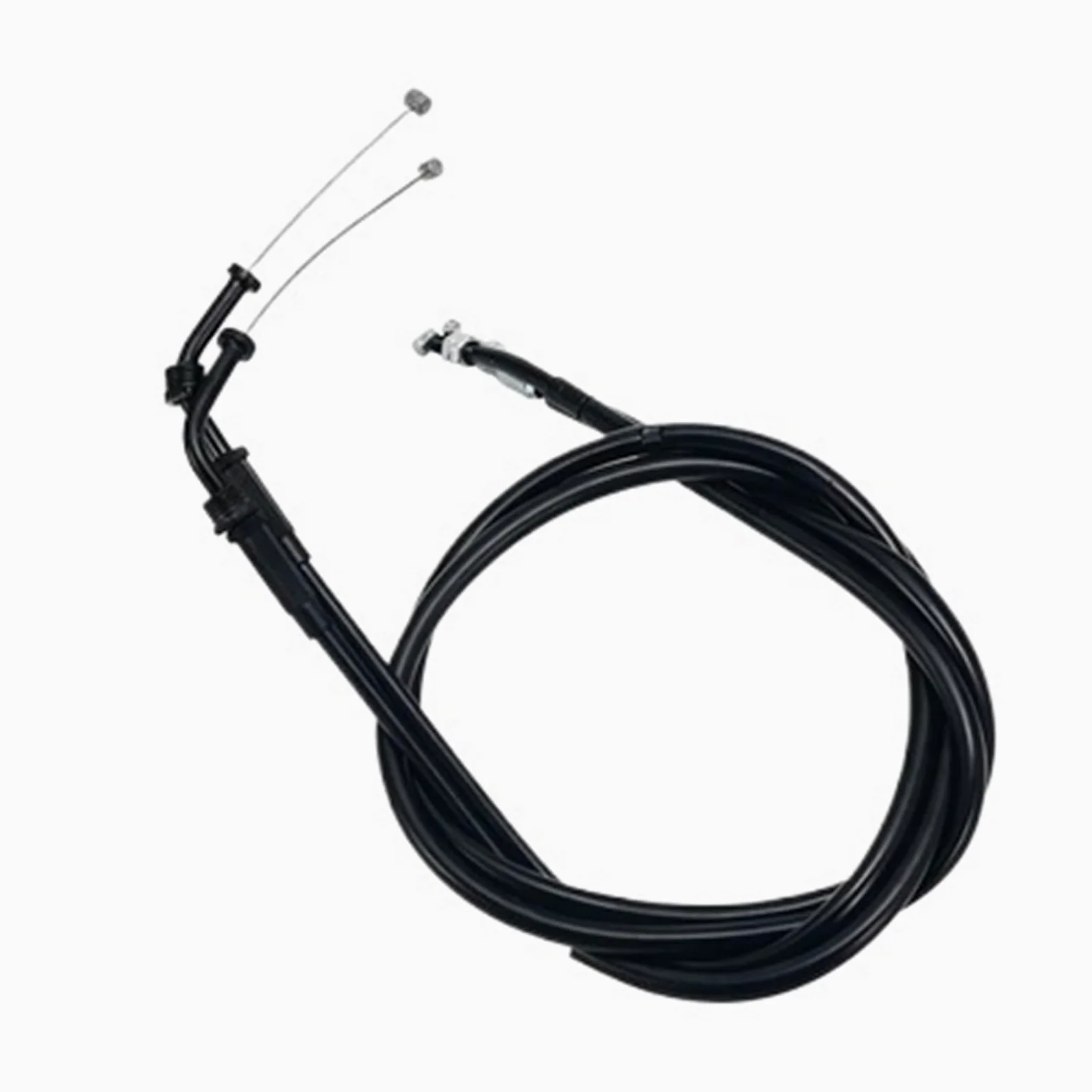 Cable de Gas del Acelerador de la Motocicleta Cable del Acelerador Líneas de Alambre de Empuje y tracción compatibles con Yamaha SR400 2001-2018 3HT-26311-00-00 3HT-26312-00-00