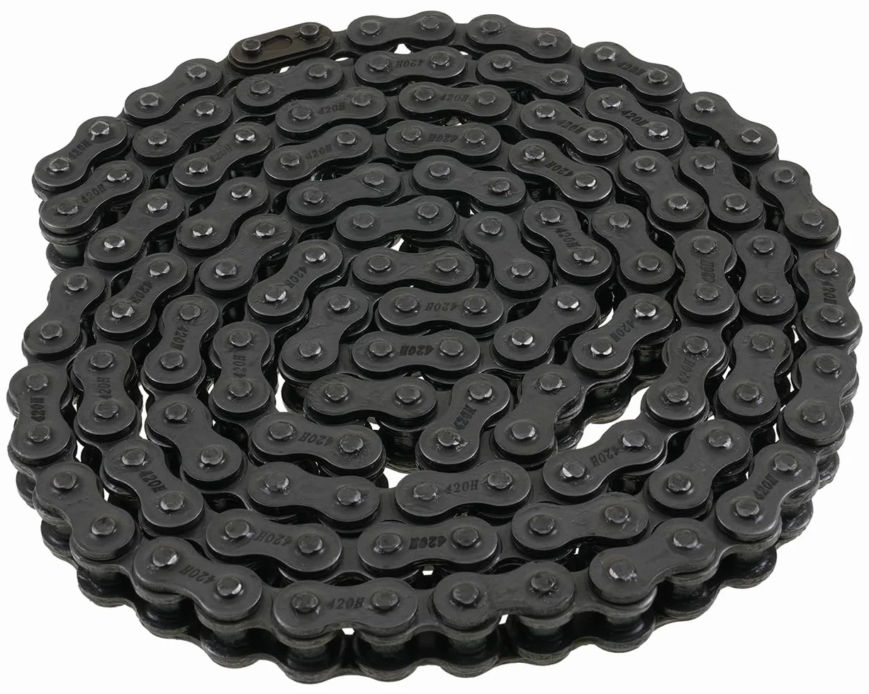 Cadena transmisión reforzada 420x140 compatible con Kreidler, Zündapp, Simson S50 S51 S70, Schwalbe KR51/1 KR51/2, Star, Sperber, Habicht, SR50 SR80, KSR Moto TR50, Tigger