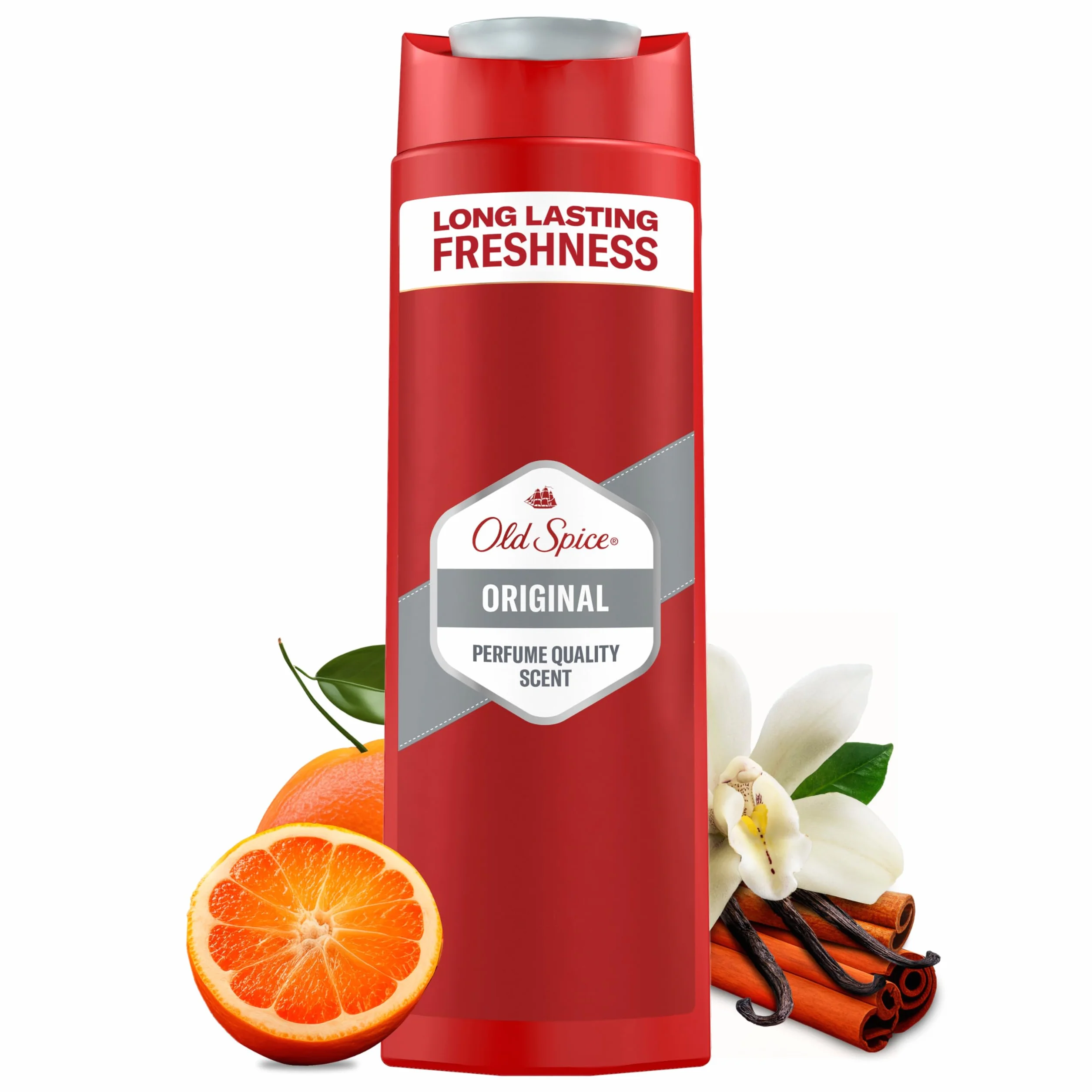 Old Spice Oasis 3 en 1 Champú para cabello, cara y cuerpo 400 ml