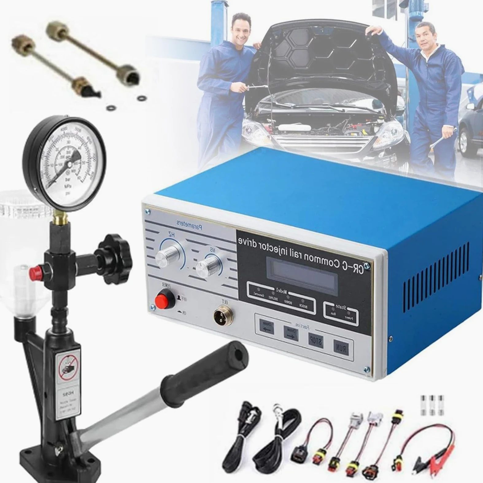 Kit De Compresión Del Probador De Inyectores Diésel, Probador De Inyectores Common Rail, Inyector Common Rail Diésel, Boquilla S60h 220 V, Herramienta De Inyección, Para Inyectores Electromagnéticos