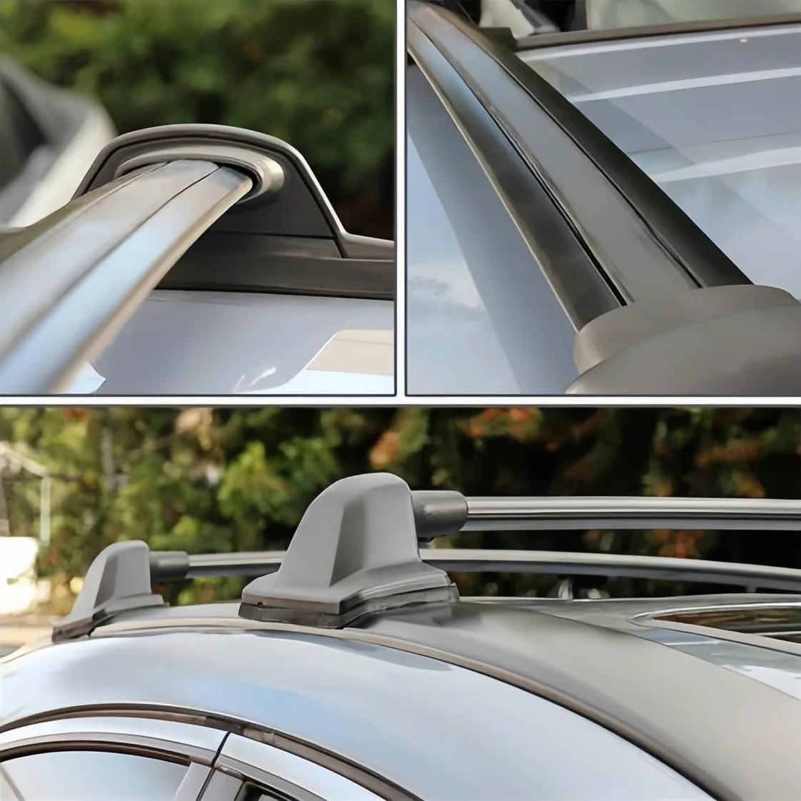 para H-Onda CRV Barras de Techo, Rieles Portaequipajes para 2002-06 2007-11 2012-16 2017-24, Fit Coches con Rieles Aleación de Aluminio Capacidad de Carga de 180kg, con Herramientas de Instalación