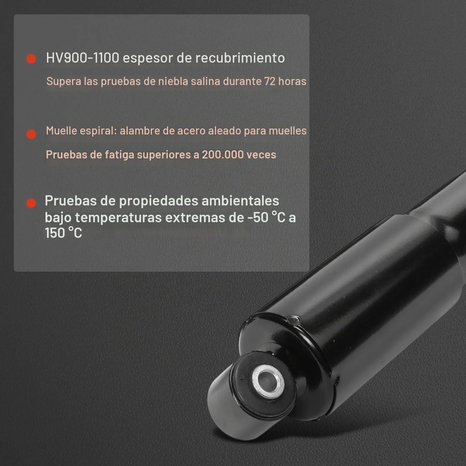 Frankberg 2 amortiguadores traseros de 456 mm a presión de gas 9830295580 | Compatible con: C5 Aircross A