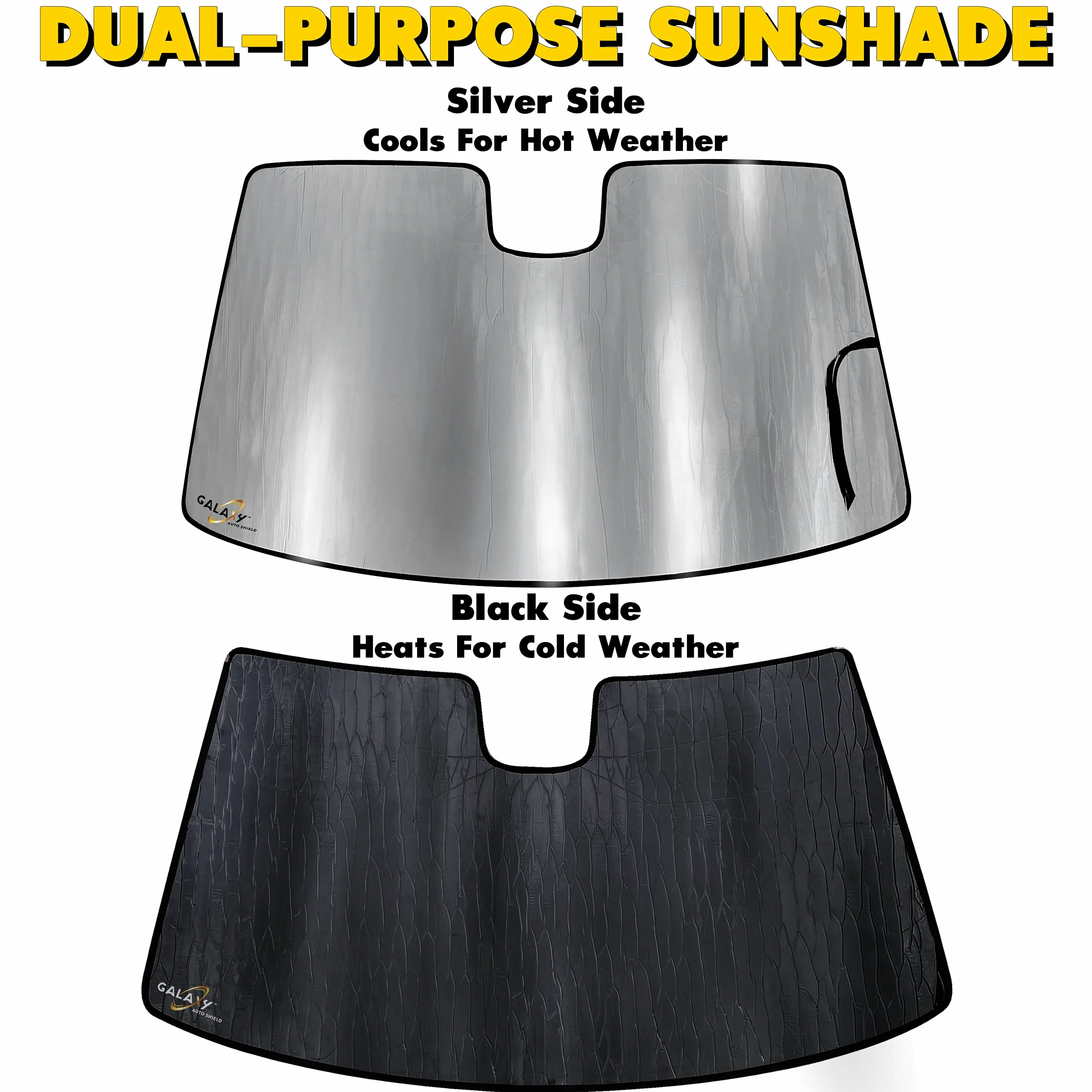 GalaxyAutoShield - Parasol para parabrisas de ajuste personalizado para Jeep Grand Cherokee L SUV 2021 2022 (no compatible con Grand Cherokee), accesorios de privacidad, protección contra rayos UV,
