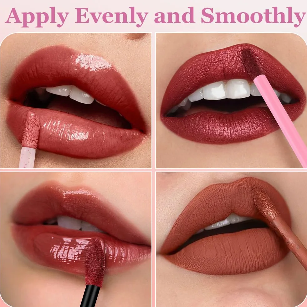 Cepillos para Maquillaje de Labios Desechables, Pinceles Aplicador Labial, Cepillos de Lápiz Labial, Negro 100PCS