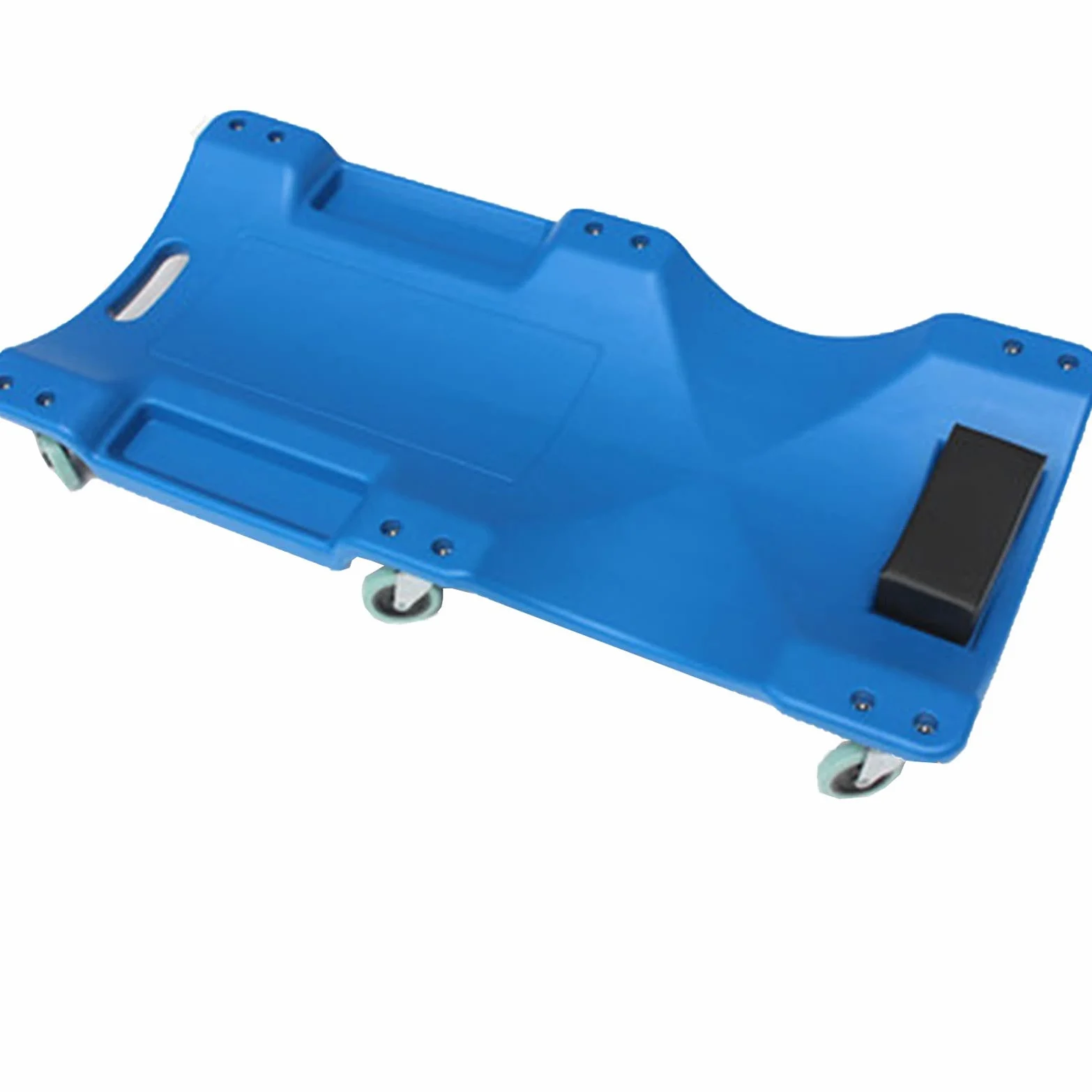 ARCH Camilla Mecanico, Hecho De Polietileno De Alta Densidad, Herramientas Taller Mecanico con 2 Compartimentos De Almacenamiento, con Reposacabezas Y Rueda Universal (Color : Blue, Size : Standard)