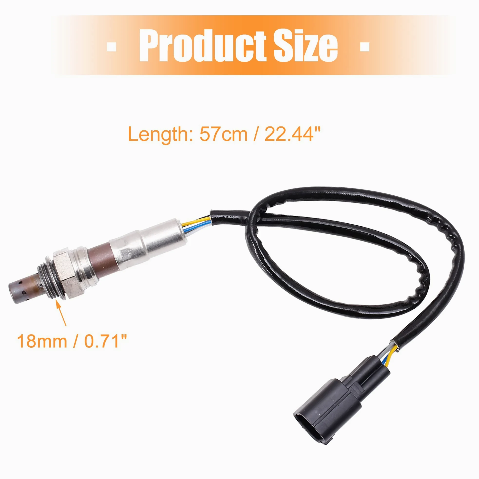 X AUTOHAUX Coche Aire Combustible Relación O2 Oxígeno Sensor Contra Corriente LF8R188G1 250-25029