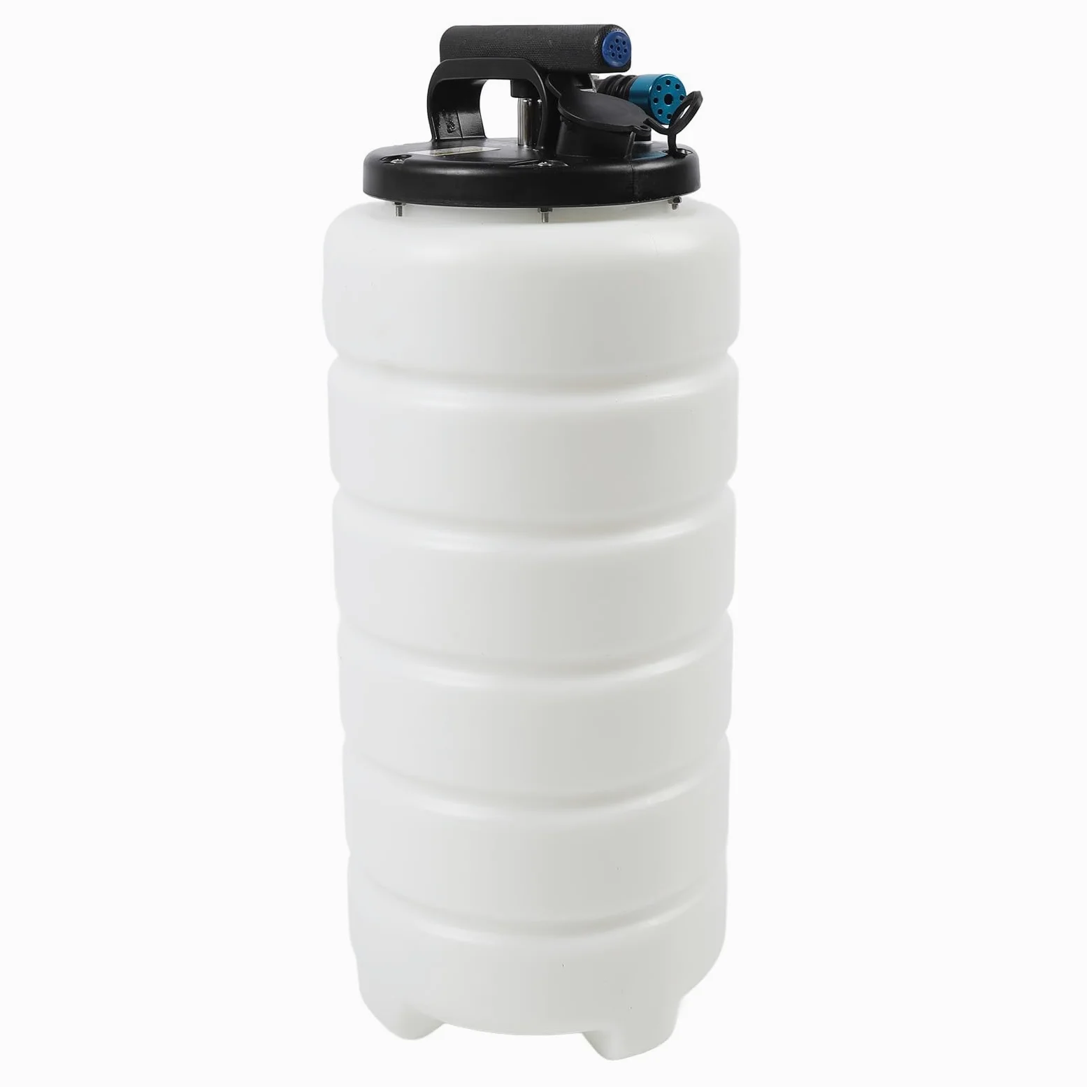 RiToEasysports Bomba Extractora de Aceite 15L Bomba de de Aceite Manual y Neumática ABS con 2 Tubos Largos 40 a 170 PSI para Autos Motocicletas Barcos Cortacéspedes Extracción de Líquidos