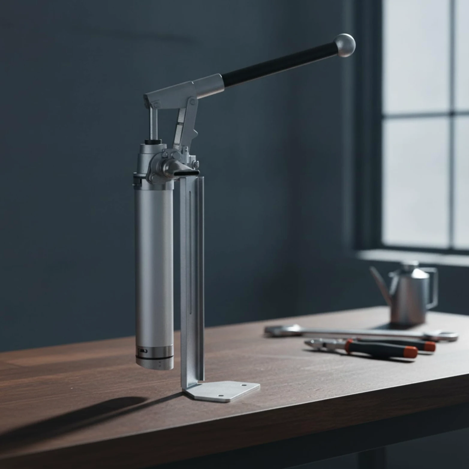Bomba Manual de Transferencia Bomba Dosificadora Sifón Dispensador Extractor de Acero Inoxidable con Empuñadura Antideslizante y Base Plana Flujo