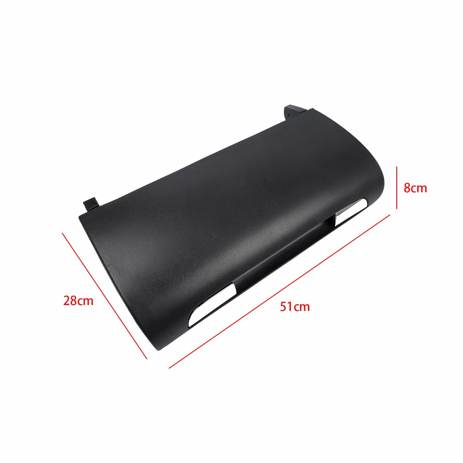 Funda para caja de almacenamiento, tapa de puerta de guantera compatible con A3 S3 8P 2004-2012 8P1857124A