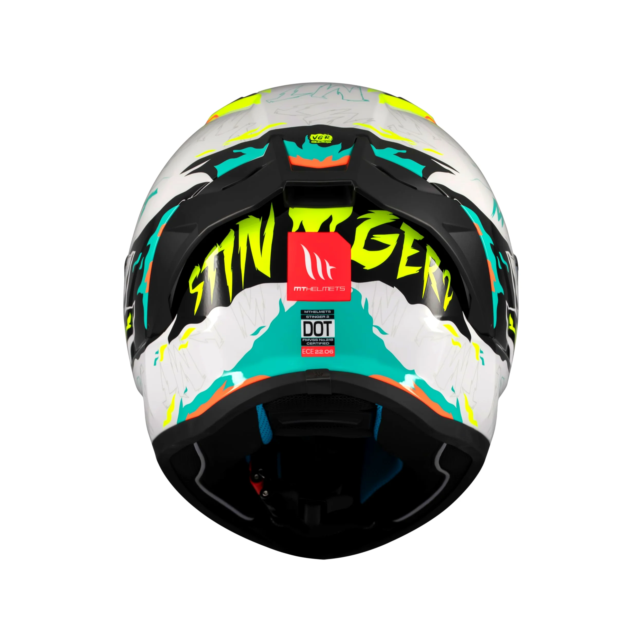MT HELMETS Stinger 2 – Casco Moto Integral Deportivo con Pantalla Antivaho Compatible con Pinlock, Visor Solar Full Vision, Interior Lavable y Calota HIRP | Homologado ECE 22.06 & DOT