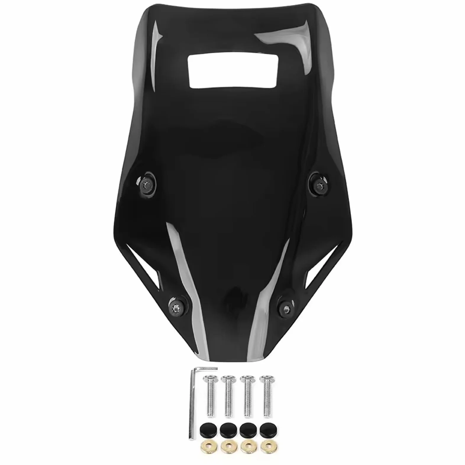 para KOVE para 800X para 800 X Viser Pantalla De Moto Deflector Moto Accesorio De Protección Pantalla Parabrisas Motocicleta(Black)