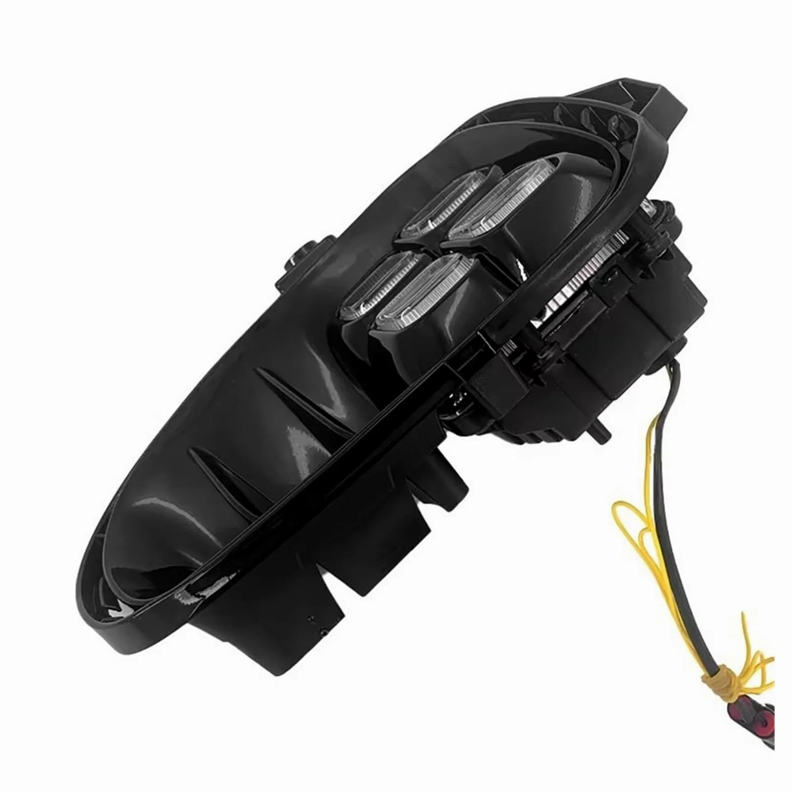 Genérico Para Kia Para Rio 2017-2020 Luces Diurnas LED DRL Intermitentes Faros Antiniebla Delanteros Blanco/amarillo Faros Antiniebla