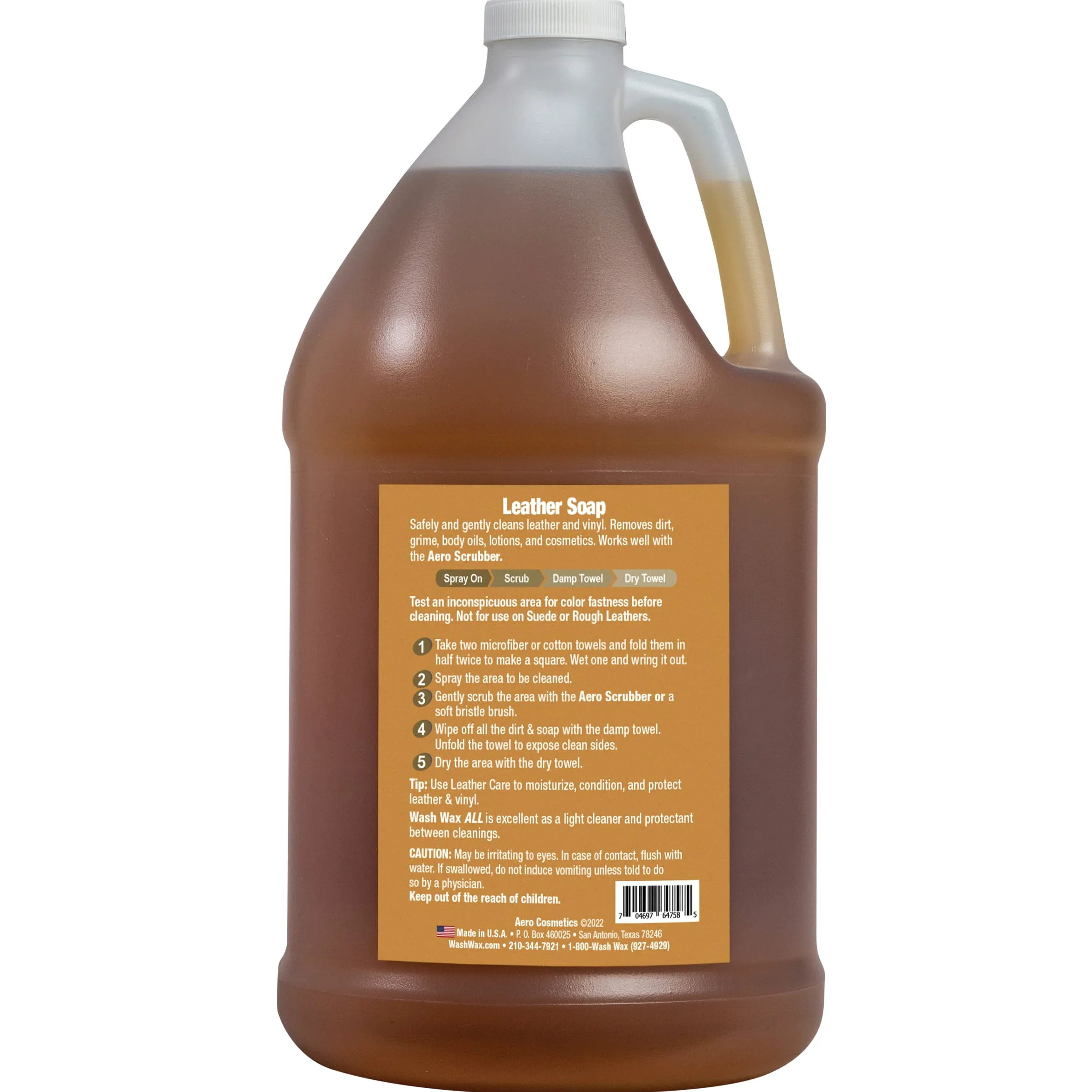 Limpiador de cuero, jabón, calidad aeronáutica para su coche, caravana y muebles, 473 ml aprox., cumple las especificaciones de los aviones de Boeing