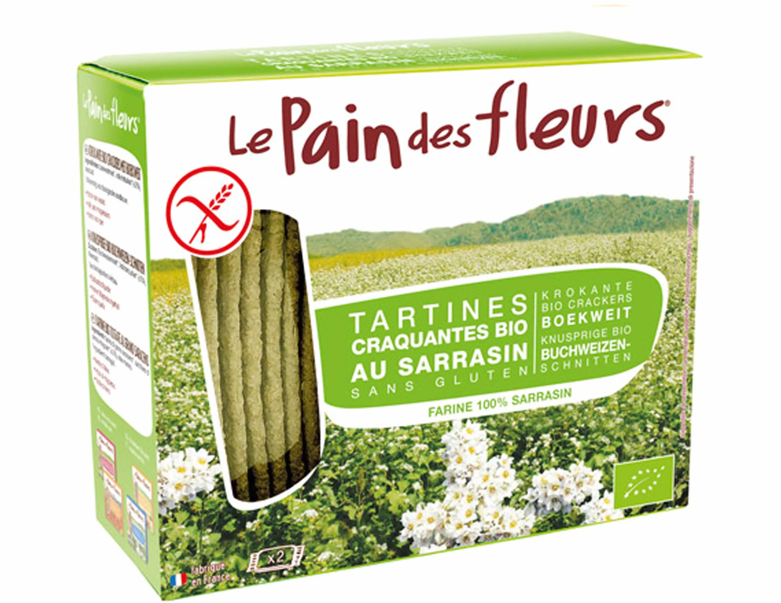 Le Pain Des Fleurs Organic Buckwheat Crispbread 150g