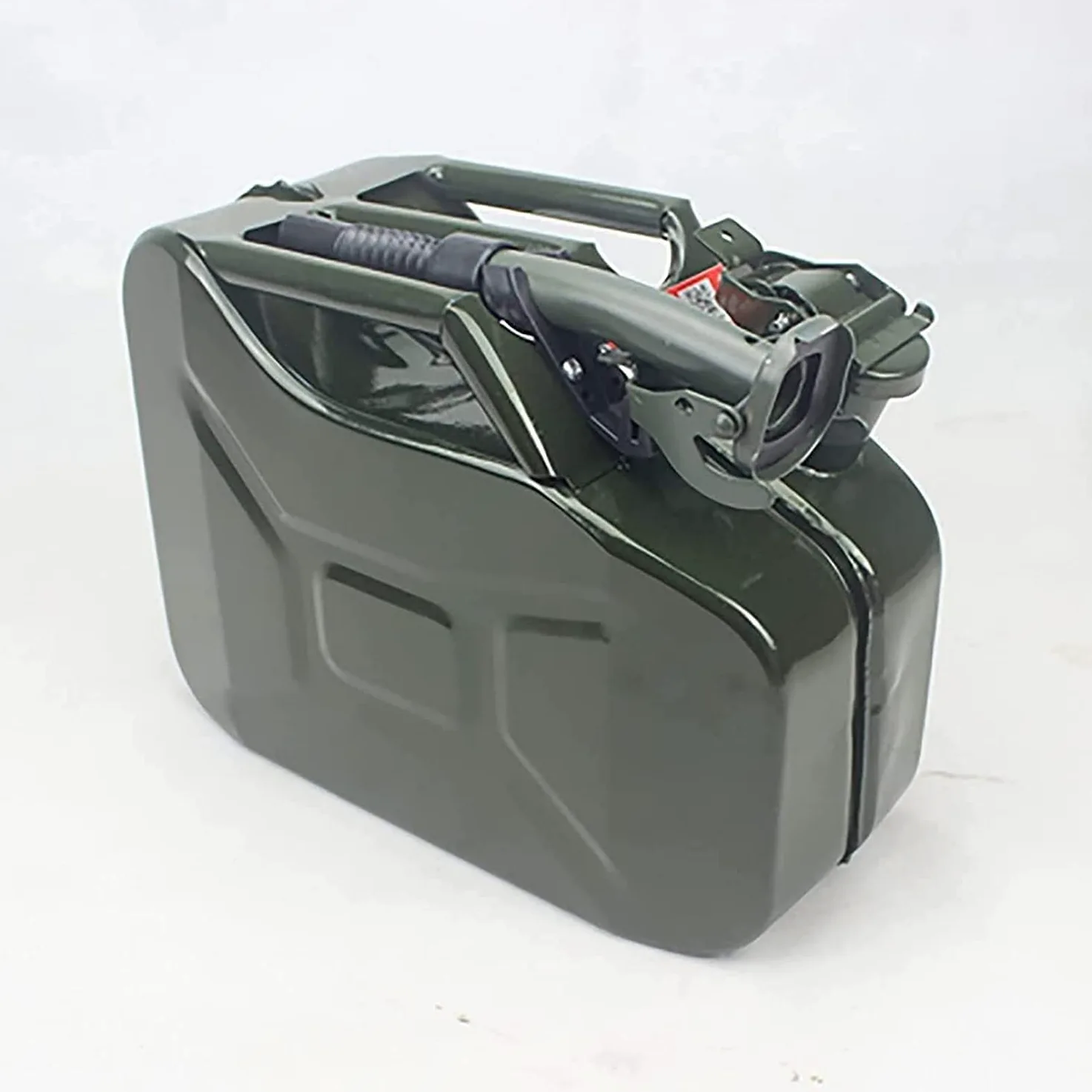Bidón de gasolina de Metálico Recipientes gasoli Boquilla de vertido de bidón de coche con boquilla Flexible for tanque de combustible de 10L 20L, vertedor de lata de combustible de furgoneta de coche
