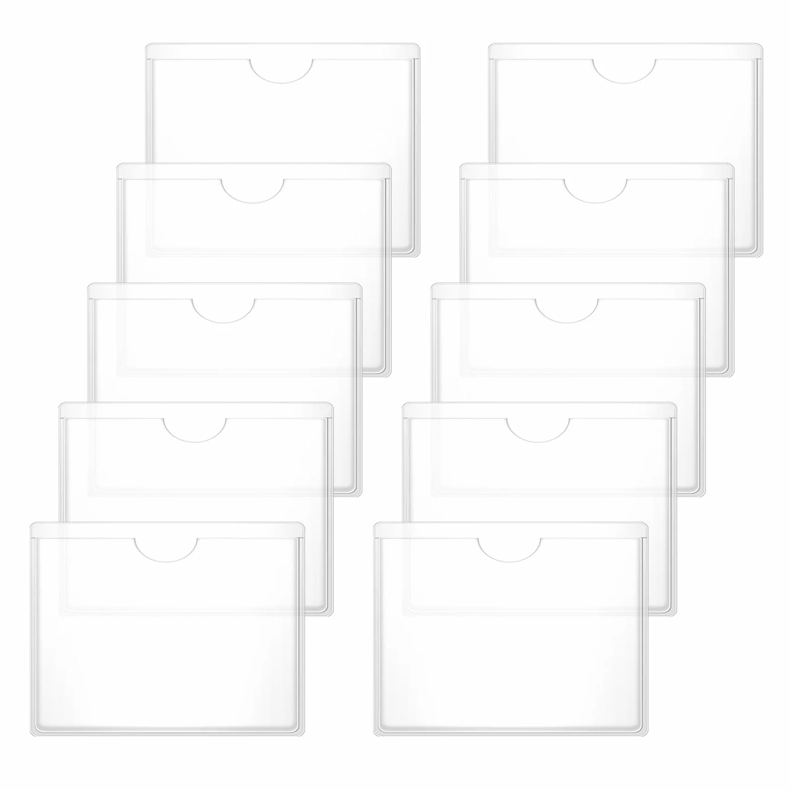 Soporte para Tarjeta de Discapacitado en Parabrisas, 10 piezas Soporte Adhesivo para Tarjeta VTC/Taxi/Ticket de Disco de Estacionamiento - Coche/Parabrisas