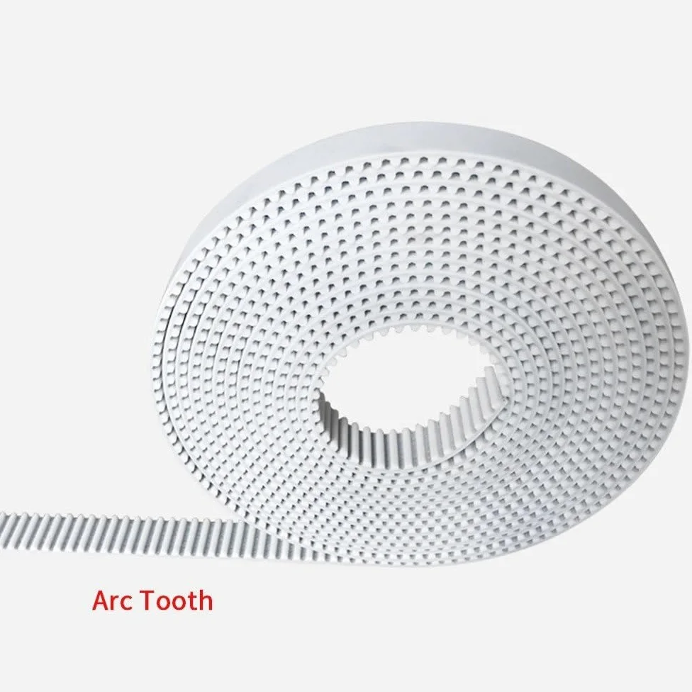 Drive Belt Correa Distribución Abierta HTD 5M Poliuretano Blanco Con Dientes Ancho 10/12/15/20/25/30/50Mm Núcleo Acero(2 meters,40mm)
