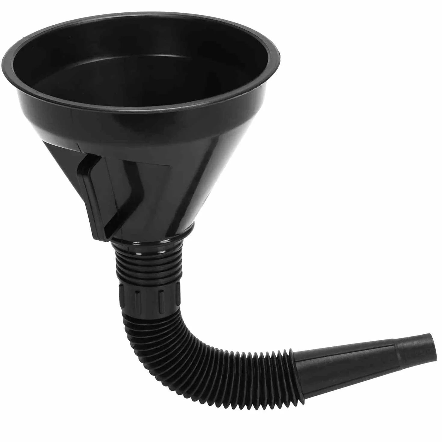 AUTOZOCO Embudo para Gasolina con Filtro, Embudo combustible, Cuello Flexible, Apto para llenado de Gasolina, Aceite y Diesel para Coches y Motocicletas, 13,5cm diámetro, capacidad 1,2 litros