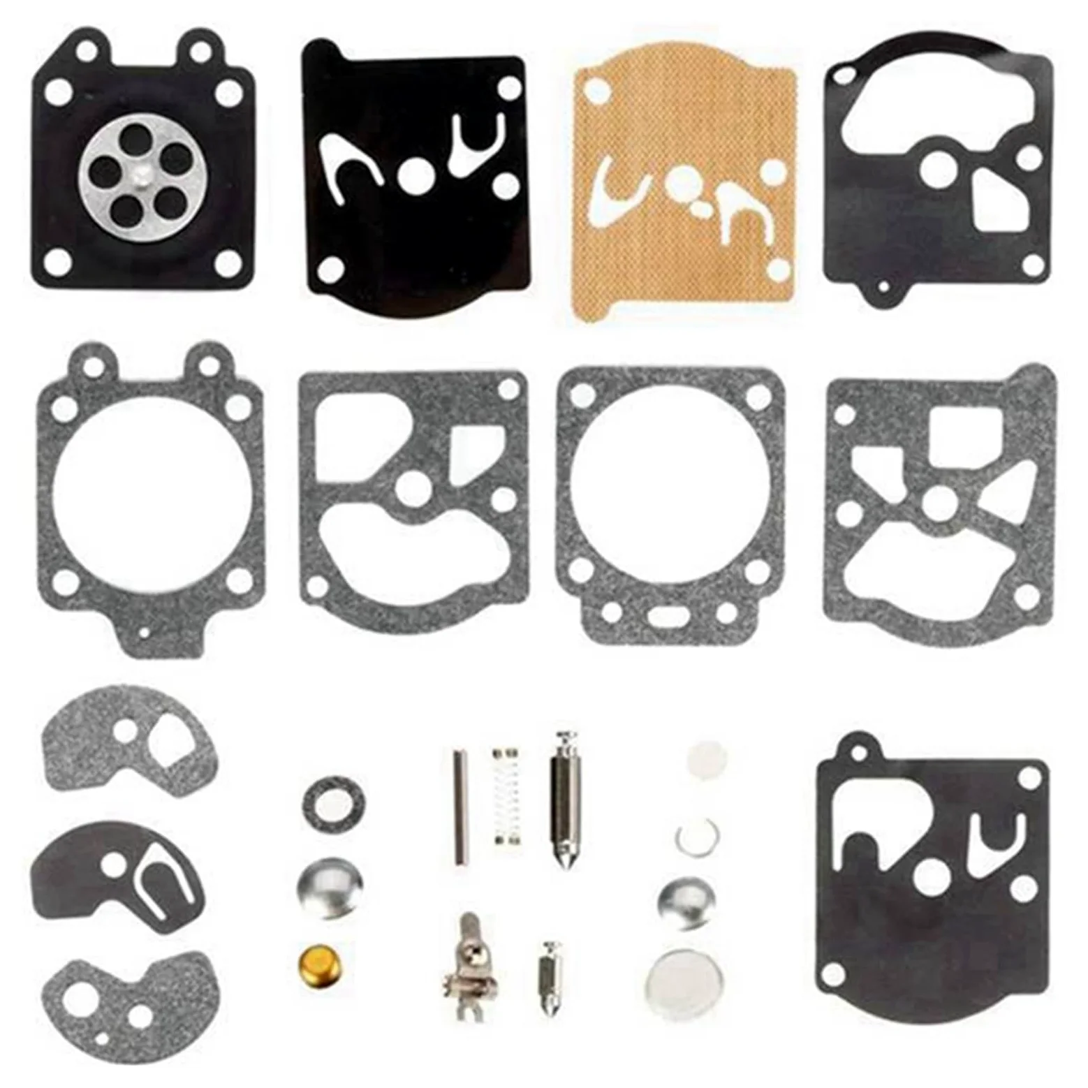 40 Juegos de carburador, Kit de reparación de carburador, Junta de diafragma Compatible con Walbro WA WT Series K10-WAT RH