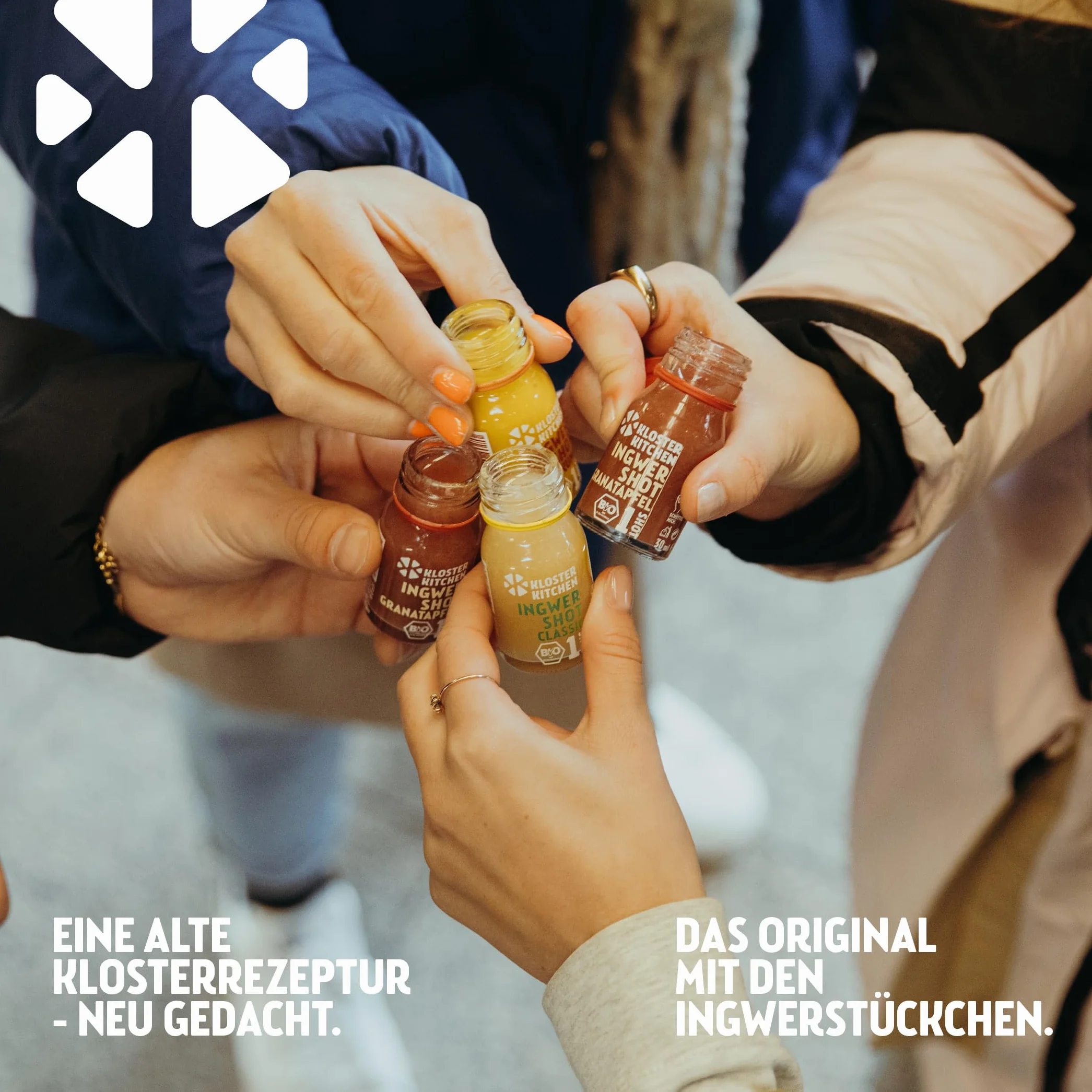 Kloster Kitchen Organiczny zestaw degustacyjny imbiru + 6 x 30 ml z autentycznymi kawałkami, zestaw prezentowy imbirowy, wegański