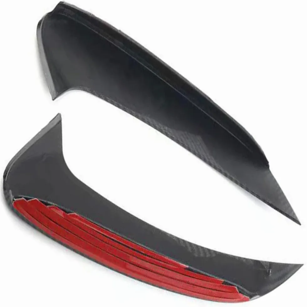 Cubierta de alerón trasero, cubierta de alerón trasero, cubierta de rejilla de ventilación de parachoques trasero compatible con Mercedes-Benz Clase GLE W167 V167, negro brillante