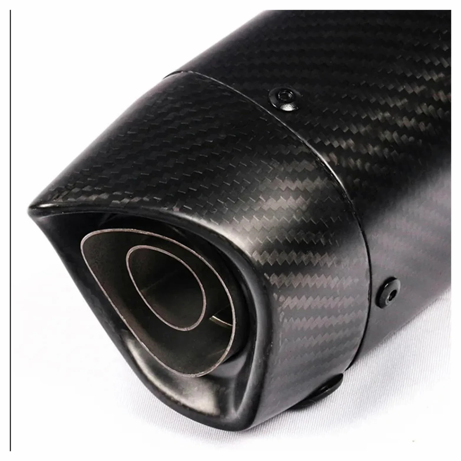 Embellecedor escape para coche Para Escape universal de motocicleta para tubo para escape fibra carbono para silenciador(Type A1)