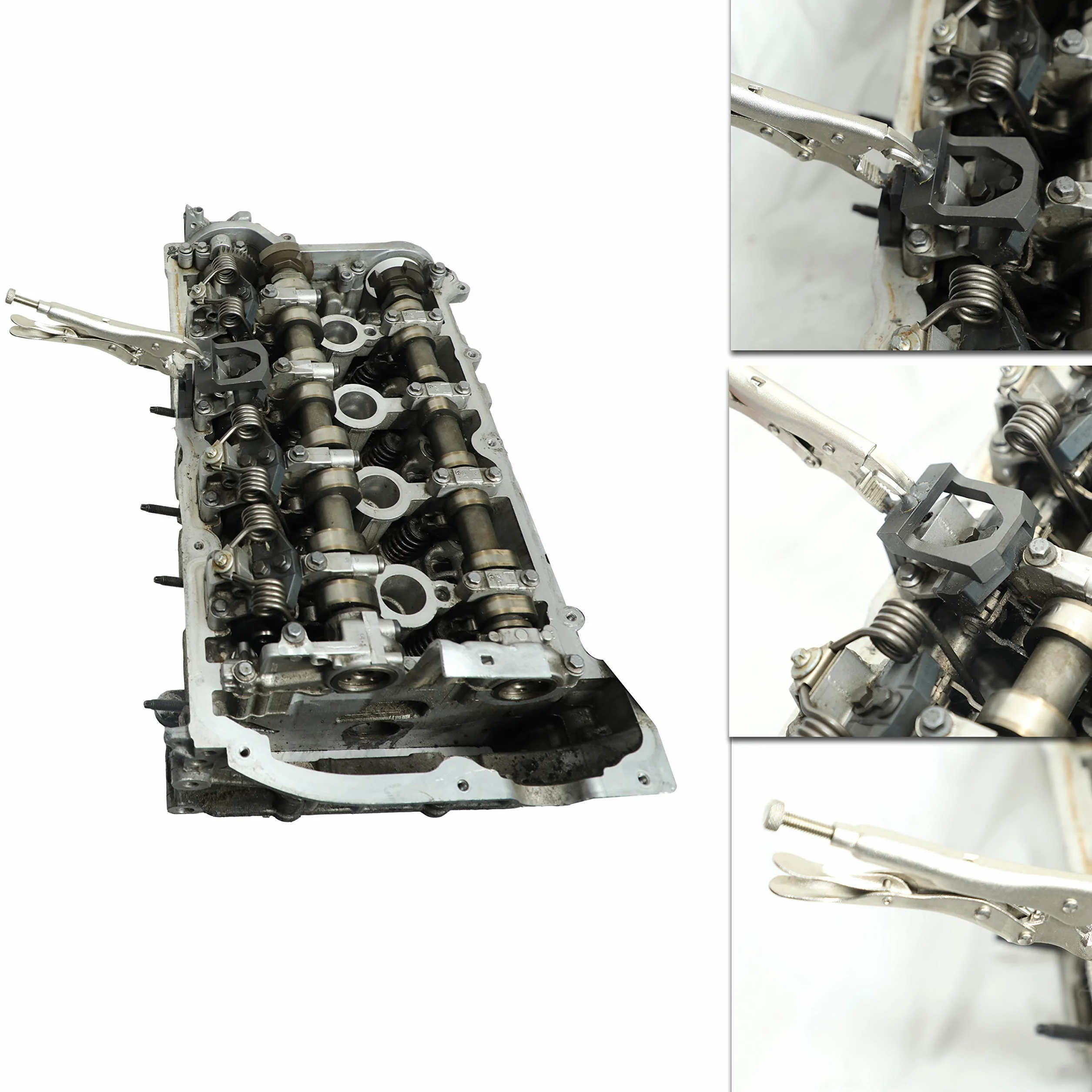 DPTOOL Herramienta de instalación/remoción de Resorte de presión de válvula, alicates para BMW Mini N12 N14 N16 N18, Herramienta de sincronización de Motor y para Peugeot Citroen 1,6 T | Valvetronic - Alicates de resorte para Peugeot Citroen 1.6T 119571 1
