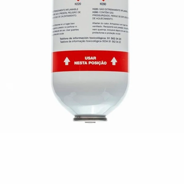 REPORSHOP 2 Botellas Gas Minus 50 375Gr Valvula Sustituto R22 R404a R407C R502 Freeze Organico
