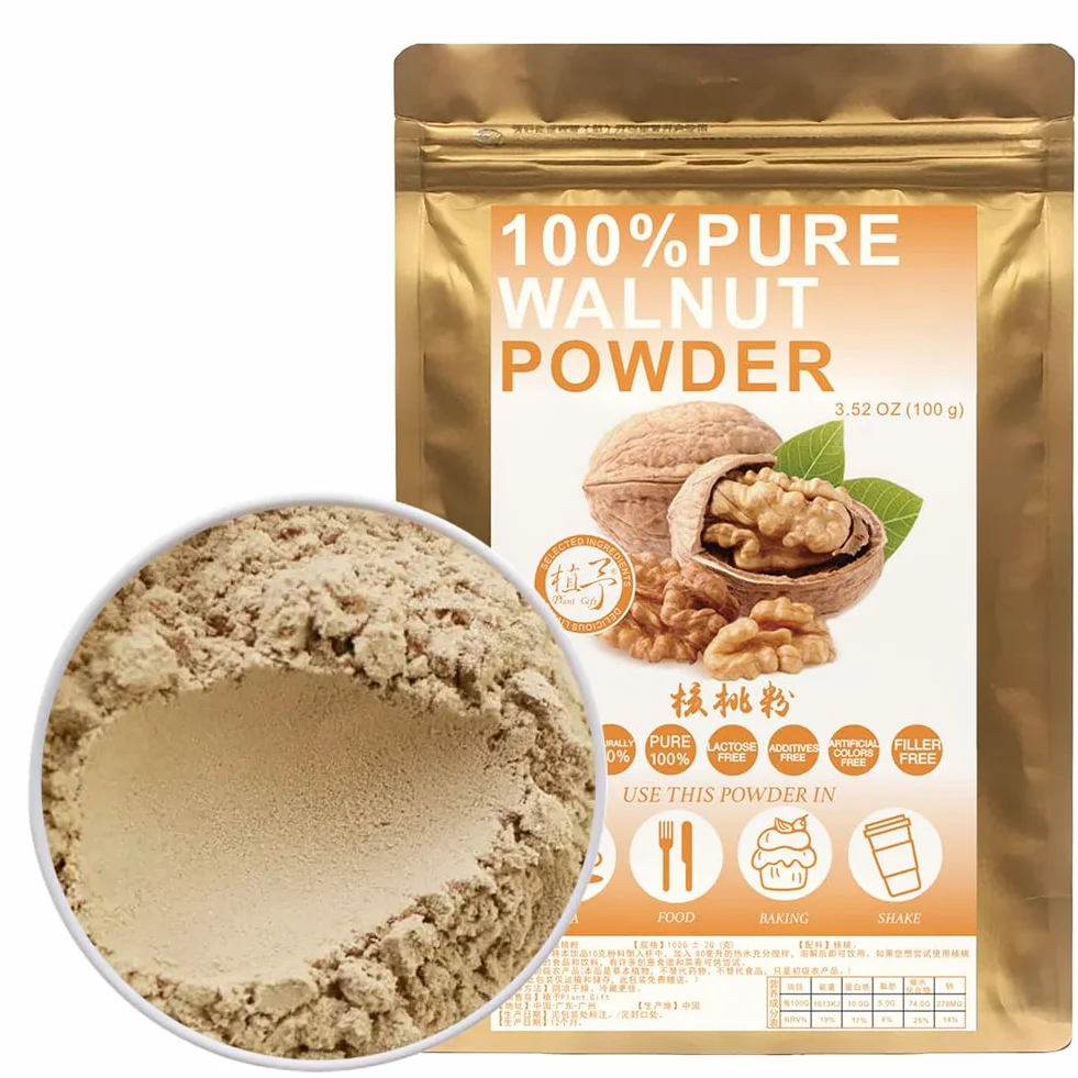 Natural Pure Walnut Powder 100g 3.52oz for Smoothies and Drinks