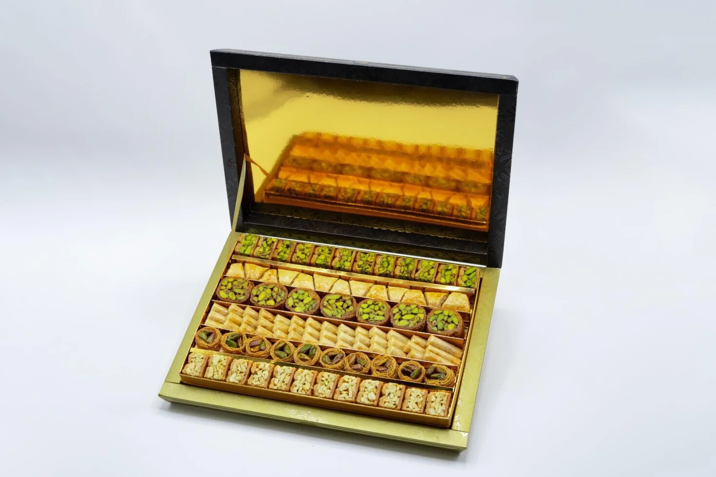 Senabel Baklava sirio mixto 750 g surtido de baklava con pistachos y anacardos de Turquía