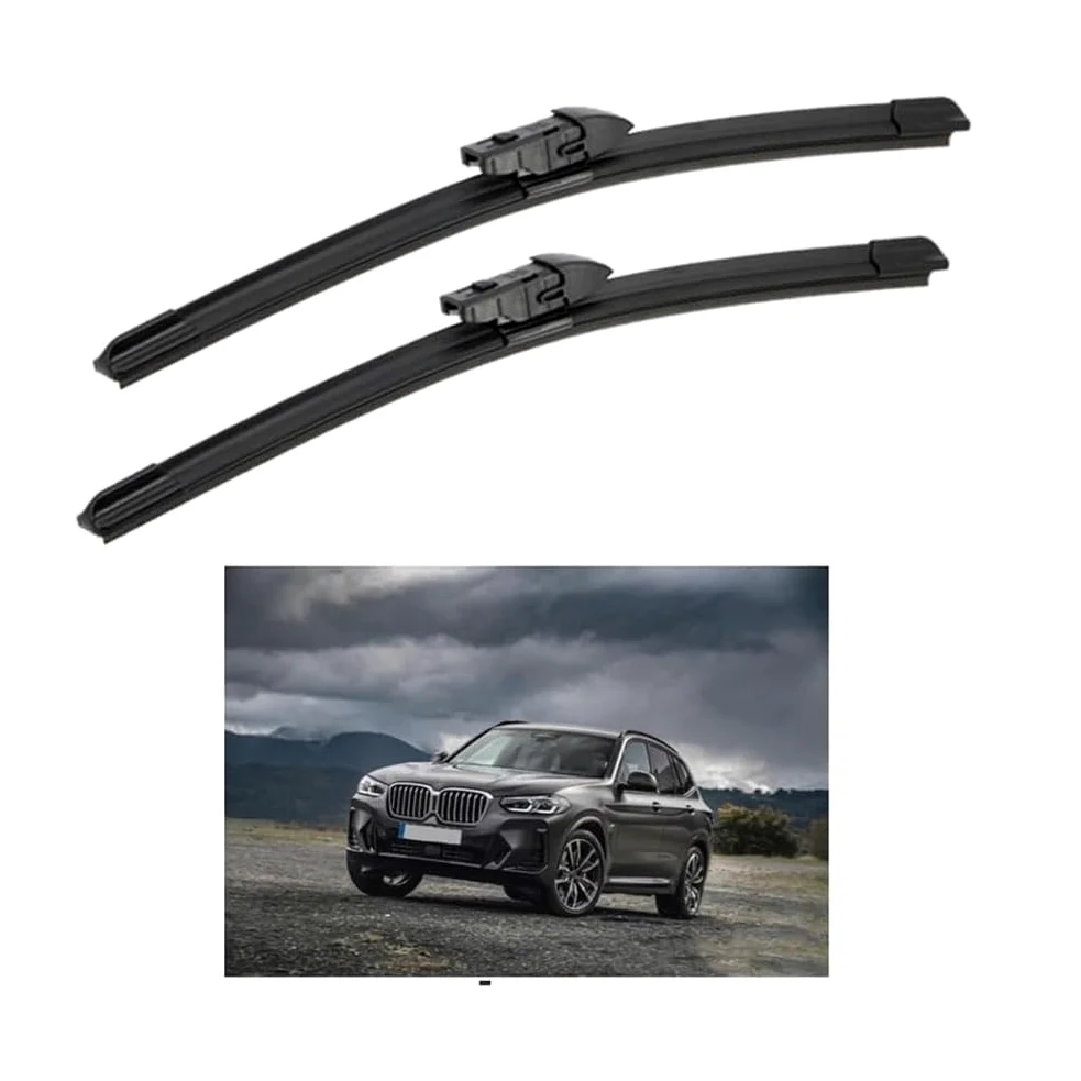 Escobilla Delanteras Ajuste BMW X3 G01 2018-2022, Escobilla Limpiaparabrisas Frontal Fácil Instalación, Brazos del Limpiaparabrisas