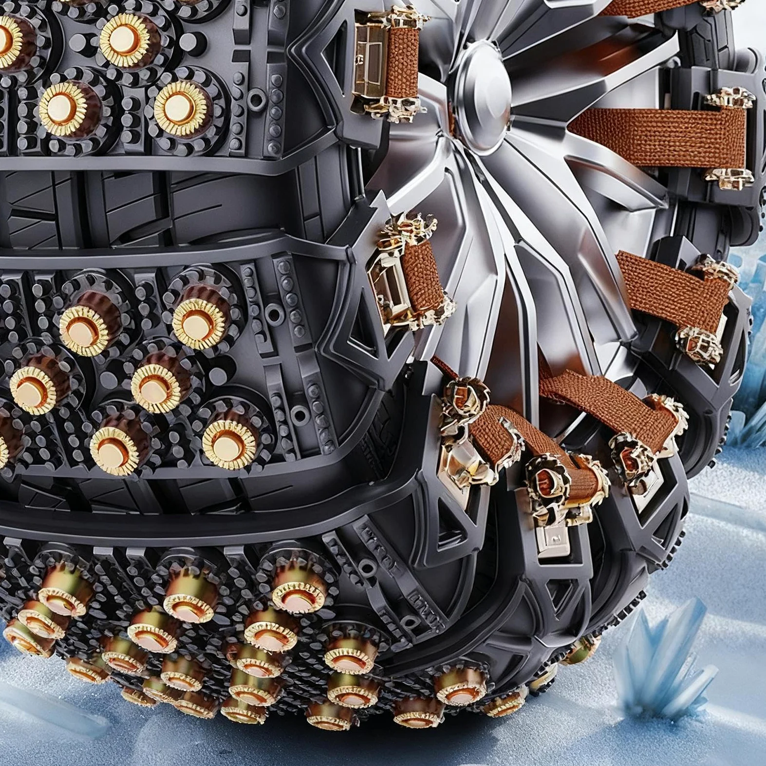 Cadenas De Nieve Para Neumáticos De Coche Instalación En 5 Segundos | Para Neumáticos De 165-265 Mm Cadenas Antideslizantes Para Coche Para Viaje Cortacésped SUV Remolque C