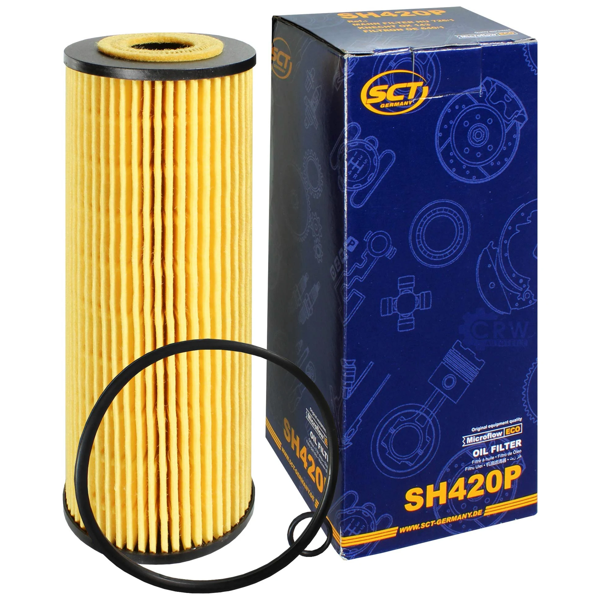 Paquete de inspección Kit de mantenimiento con 5 L 0W-30 aceite de motor LongLife 3 FE, filtro de aceite, filtro de aire, filtro de combustible, tapón de drenaje de aceite