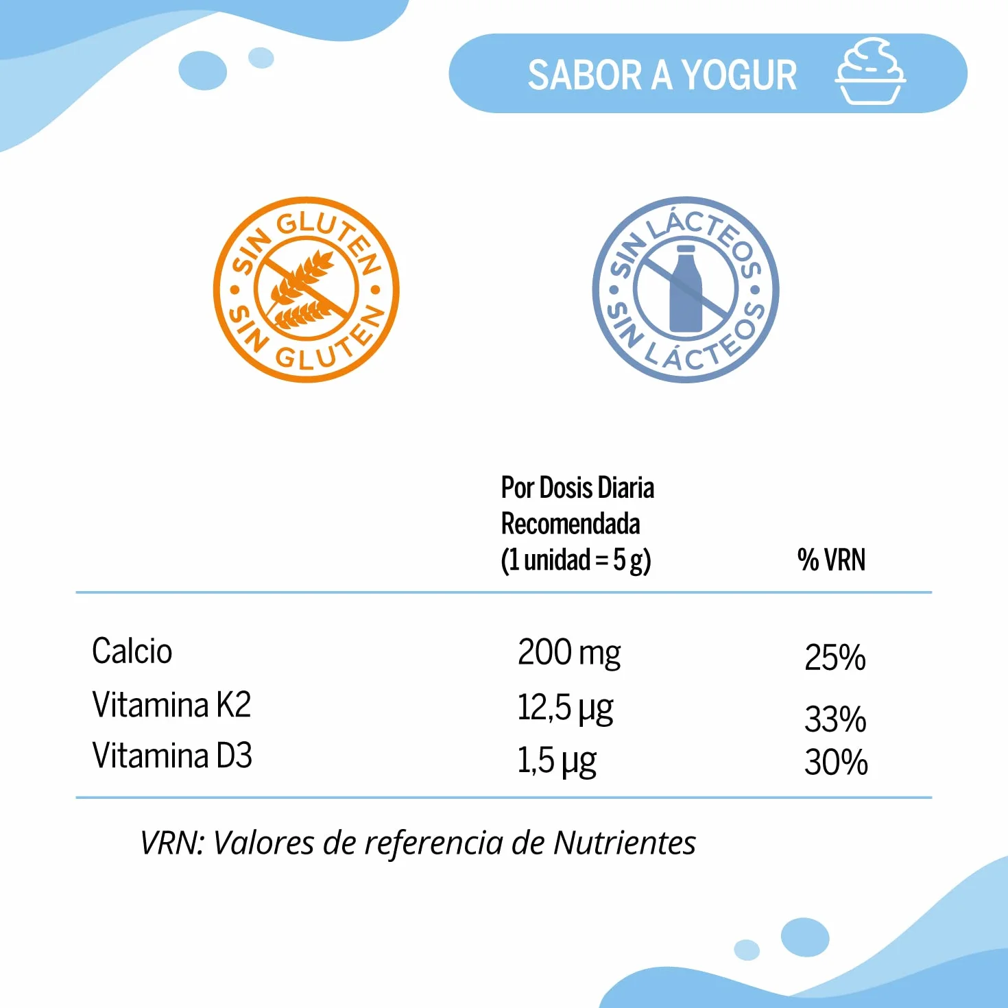 NEO PEQUES Gummies Kalcium + 30 Gominolas Calcio Vitaminas K2 D3 Caramelos Masticables Niños Sabor Yogur