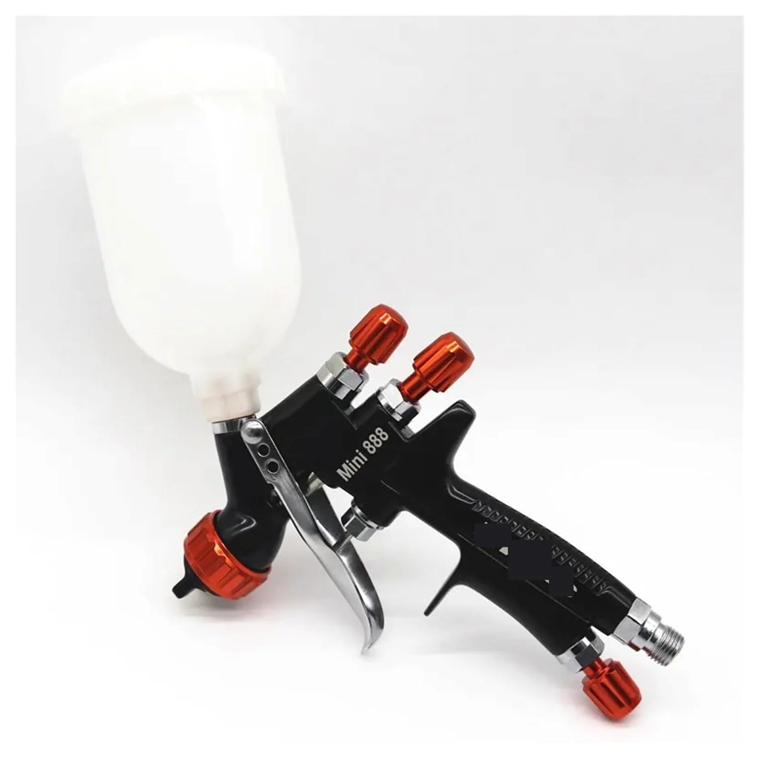 Pistola pulverizadora de 1,2 mm, Kit boquillas,0, Tanque 400 CC/250 CC, Pistola Aire con Vaso Mezclador Pintura y Adaptador, minipistola(Two Tank)