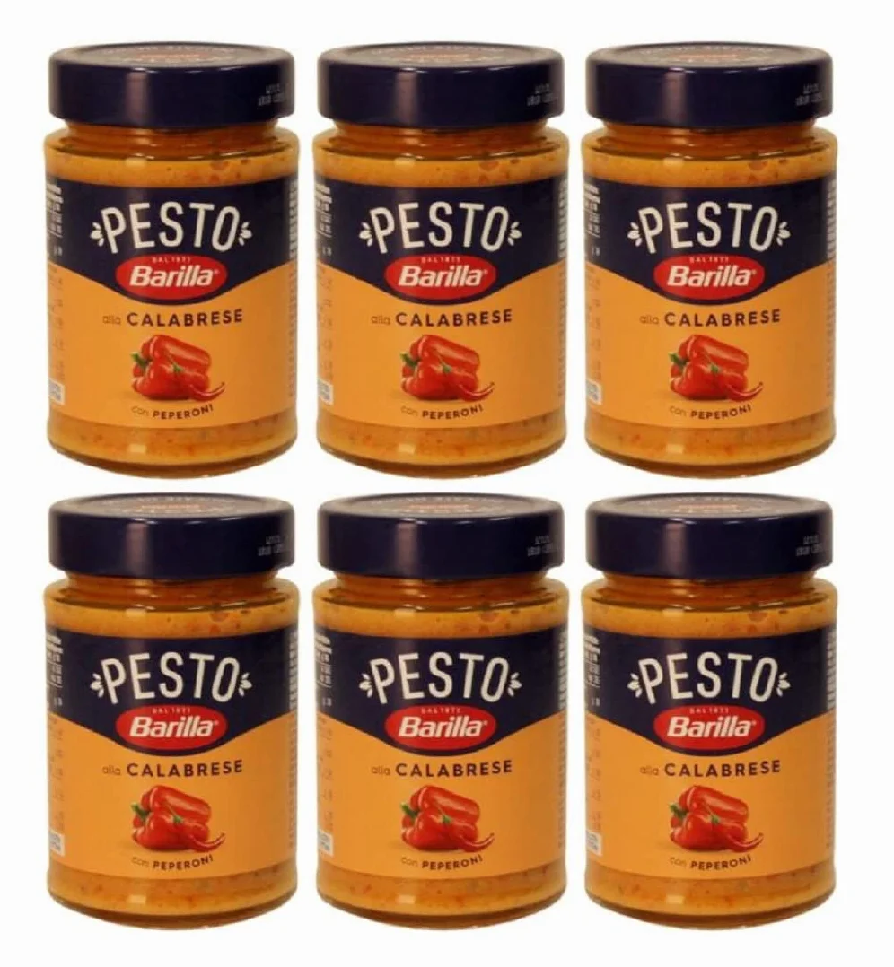 Barilla Pesto alla Calabrese Italian Pesto Sauce with Ricotta Cheese & Chilli 190g