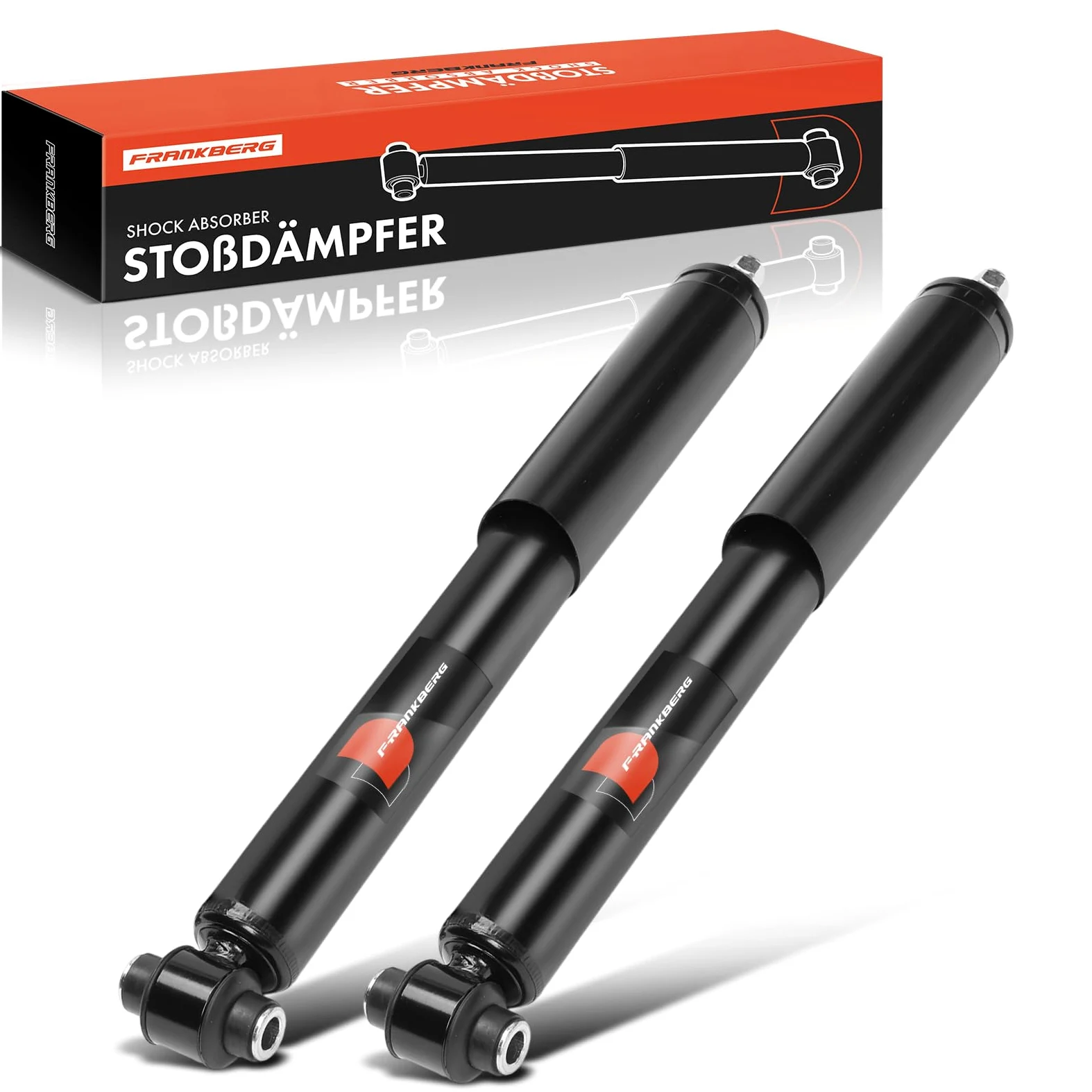 Frankberg 2 amortiguadores traseros de 456 mm a presión de gas 9830295580 | Compatible con: C5 Aircross A