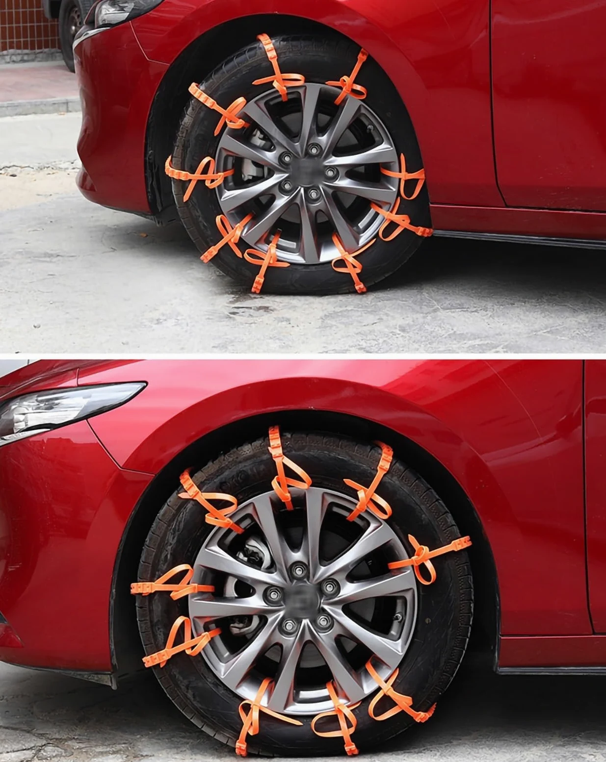 20 cadenas antinieve reutilizables for coche, cadenas for neumáticos de nieve, cadenas universales ajustables de emergencia portátiles for neumáticos de nieve for camionetas, cadenas de nieve for coch