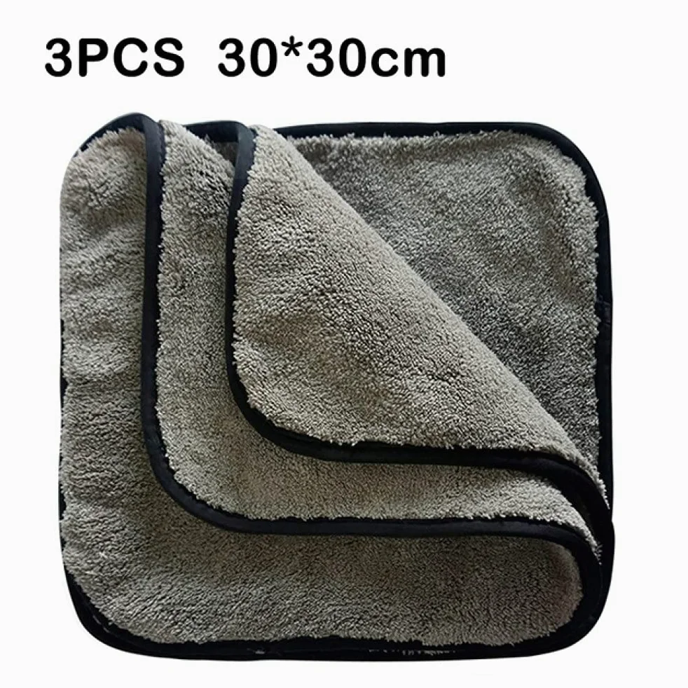 Toalla de lavado de autos Toalla de microfibra 1200GSM Toalla para detalles de autos Paño de limpieza para la casa Herramienta de pulido para secado de autos Toallas de lavado para cocina 40 * 40 /