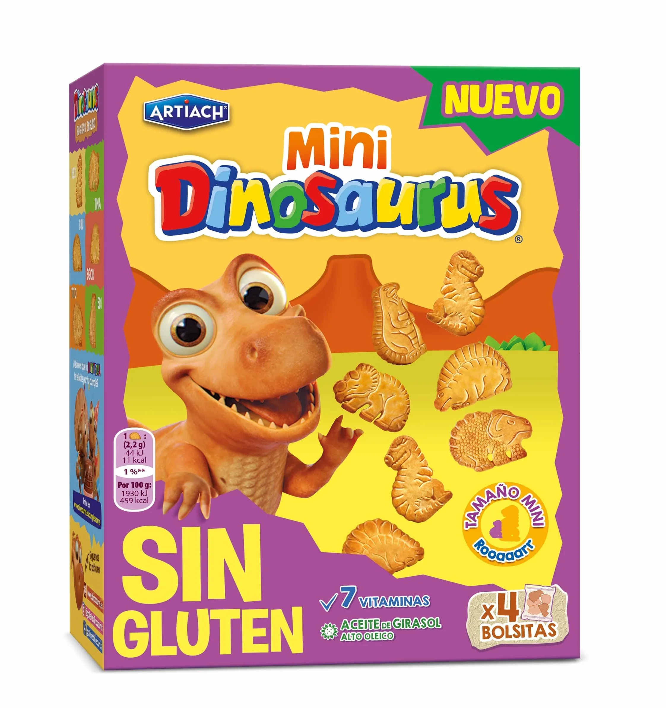 Artiach Mini Dinosaurus Bezglutenowe Ciastka