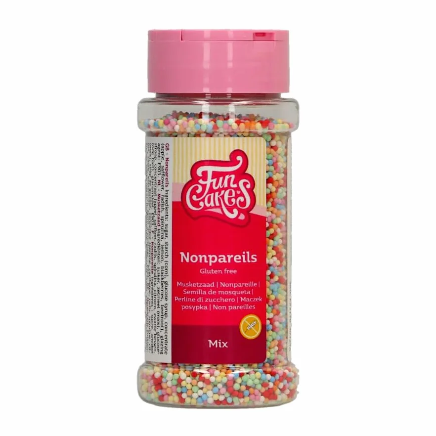 FunCakes Nonpareils Sin Gluten Mix Espolvoreado para Tartas 80 g