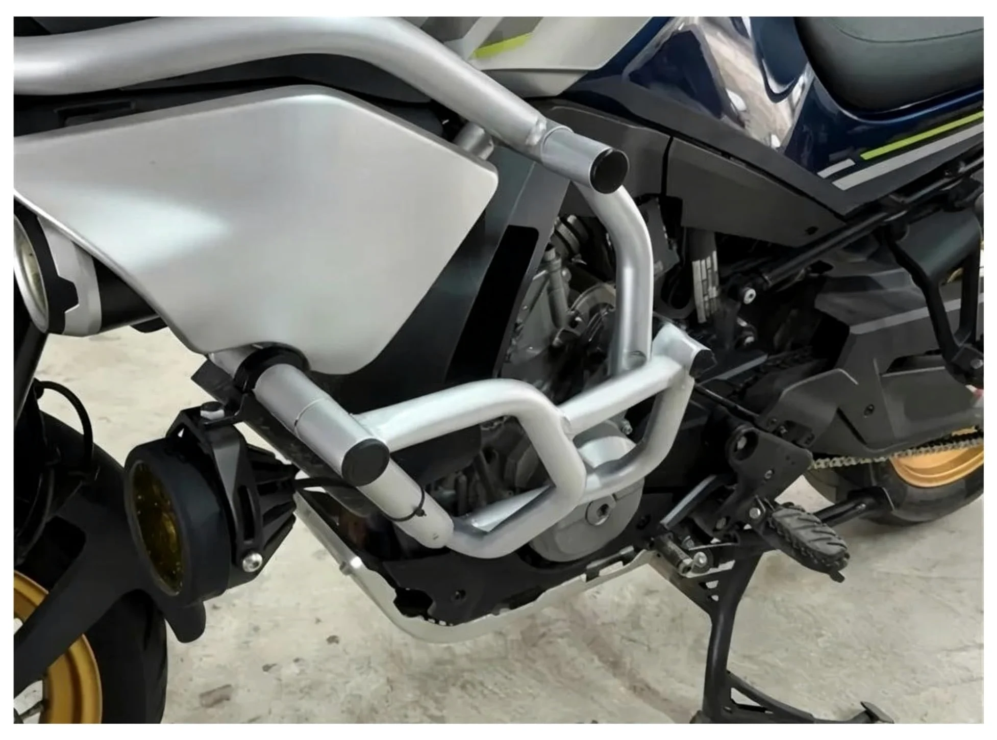 Barras Protección para 800MT para MT800 2020-2024 Protección Armazón Motocicleta Parachoques Modding Protector Motor Barra De Carretera Defensas Motor Moto | Silver