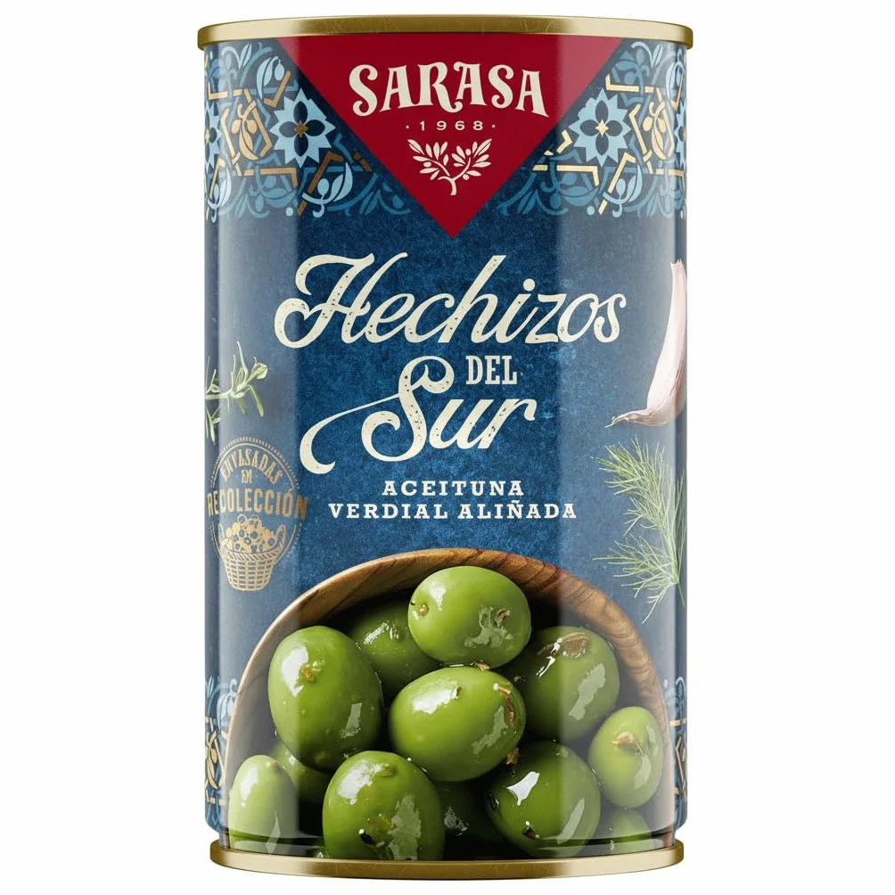 Aceitunas Verdial Aliñadas Receta Tradicional Sabor Intenso Ajo Hierbas Aromáticas 4200g NEXU