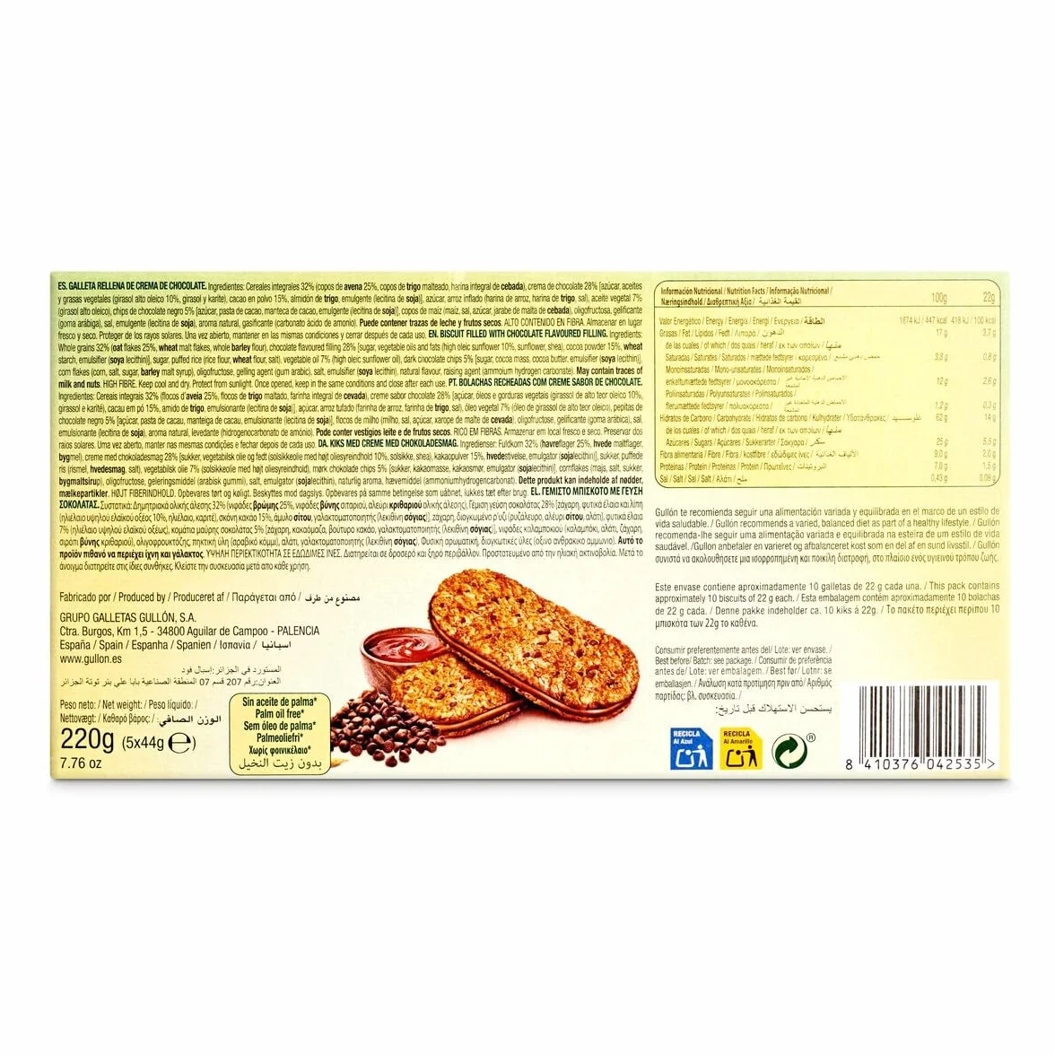 Gullón Galleta Desayuno y Merienda 220g