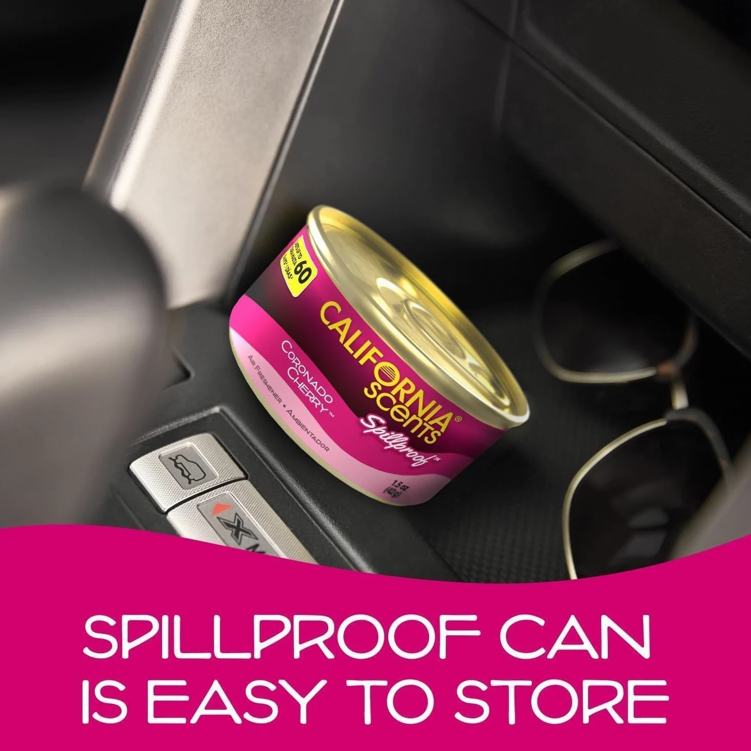 AutoFullCar – California Scents Ambientador de Coche Aroma Cereza “Coronado Cherry” – Fragancia Duradera (hasta 30 Días) – Intensidad Regulable – Lata 42 g – Aroma Dulce y Premium (12 UNIDADES)