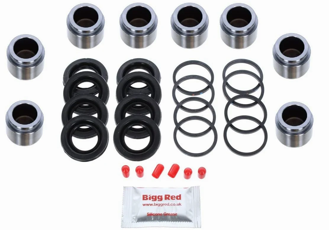 Freno de Pinza de Pistón Kit Reparación Juntas - Delantero Izquierdo y Derecho - Conjunto de Eje - Para ATE 4x 34mm Diámetro Pistón Calibrador - Compatible Con Seleccione Modelos