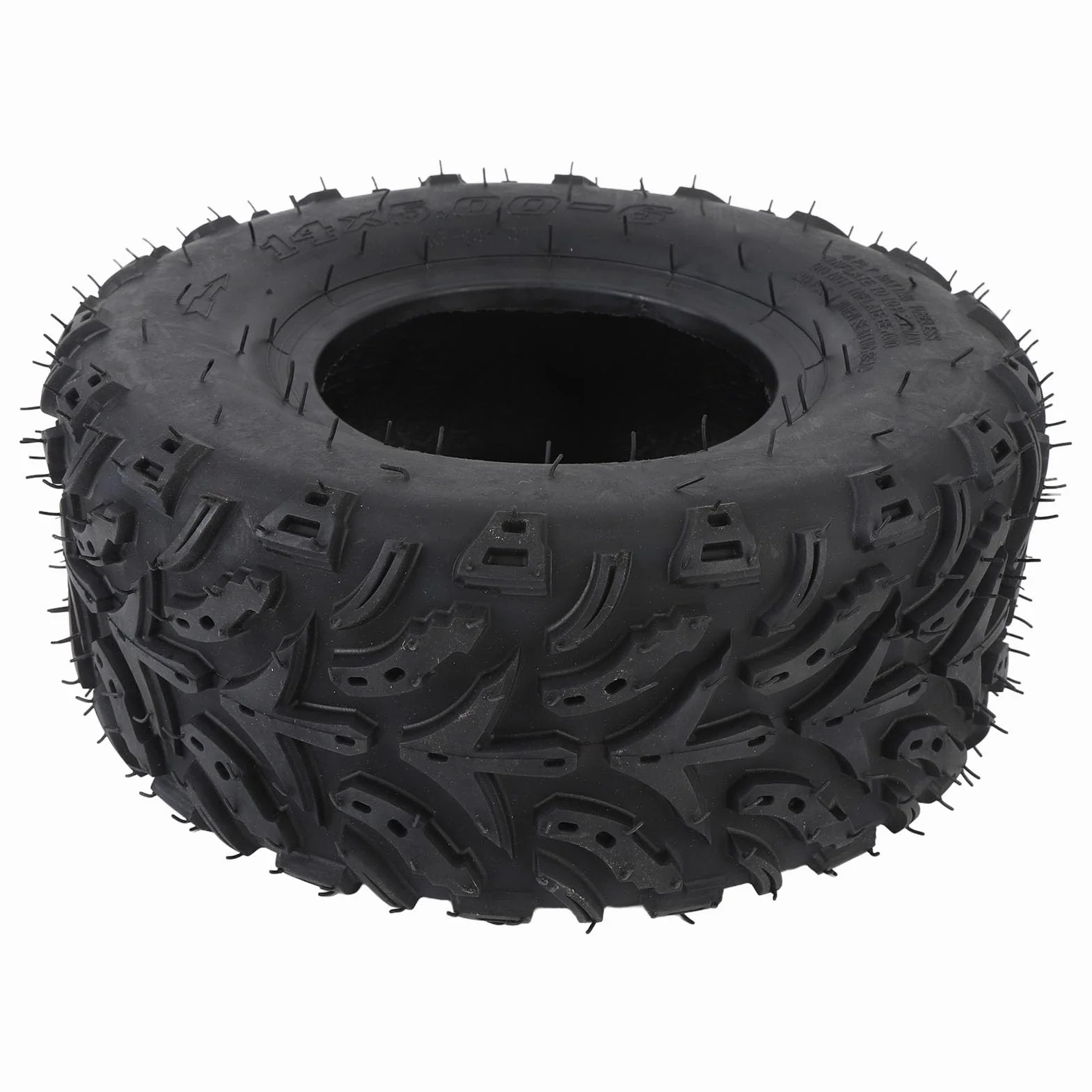 Keenso 14x5.00-6 Neumático, Neumático de Rueda Delantera con Aspiradora sin Cámara de Goma de Borde para la Mini Bicicleta de Carrito de Carretera ATV Quad Off