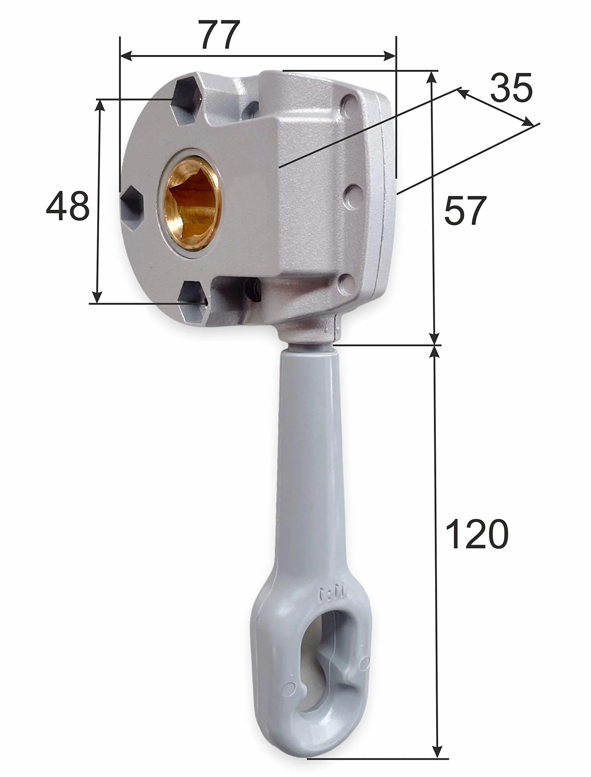 Máquina Elevadora Profesional para Toldos color blanco ● Incluye Kit Tornillos ● Alta Resistencia – Acabado Premium
