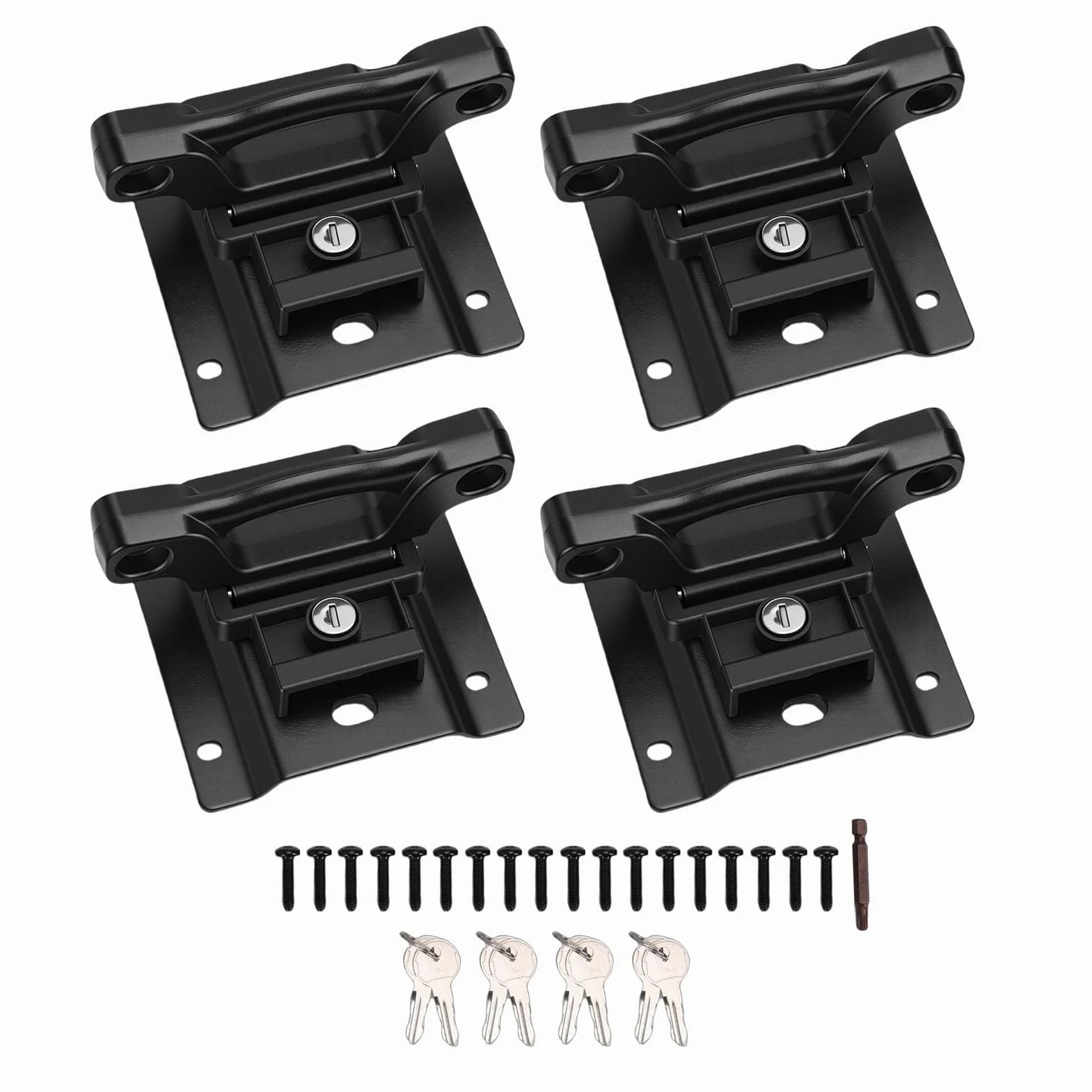 Sorandy Paquete de 4 Anclajes de Amarre para Camioneta, Soportes de Repuesto Resistentes para 250 350 2015-2025, con Revestimiento Duradero y Anillos de Anclaje para Seguridad de Carga