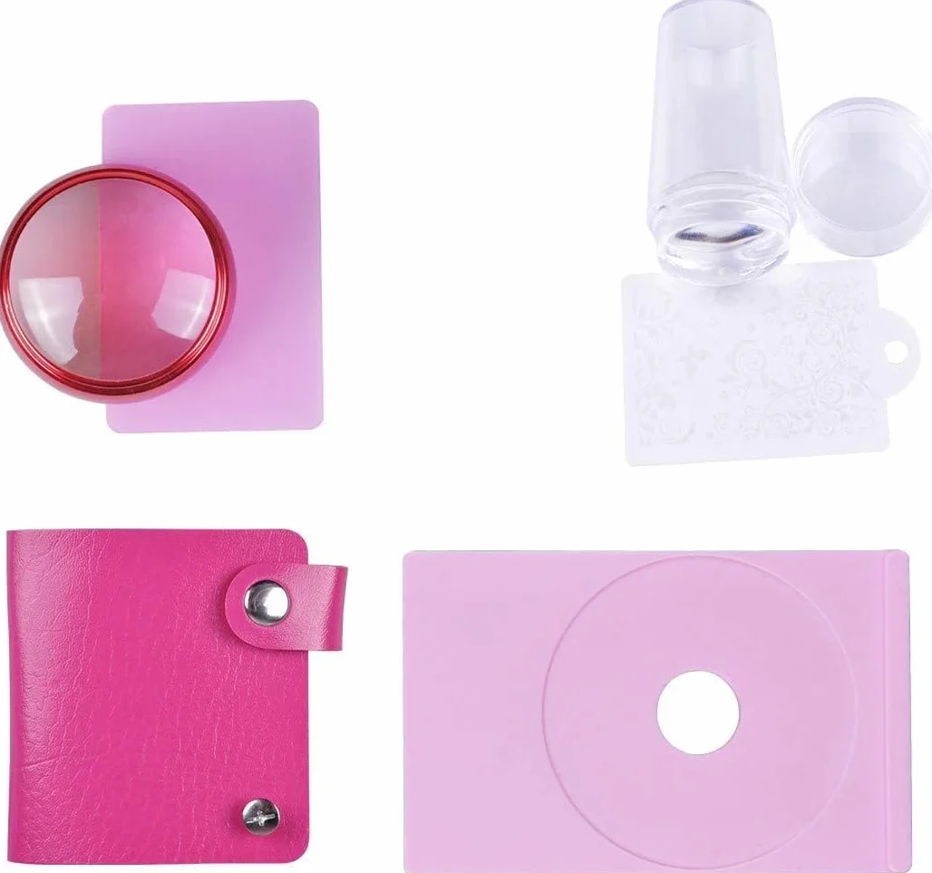 Biutee Nail Art Stamping 30 Placas con Sello y Rascador, Estampacion Uñas